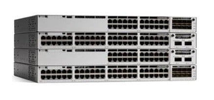 Cisco Catalyst 9300 24-port Gigabit PoE+ switch, modular uplinks, Network Advantage — view 2