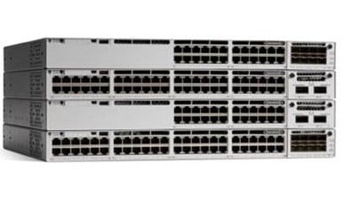 Cisco Catalyst 9300 24-port Gigabit switch, modular uplinks, Network Essentials — view 2
