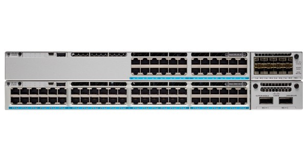 Cisco Catalyst 9300LM 48-port Gigabit/Multigigabit UPOE switch, 4x 25G SFP28 uplinks, Network Essentials — view 2