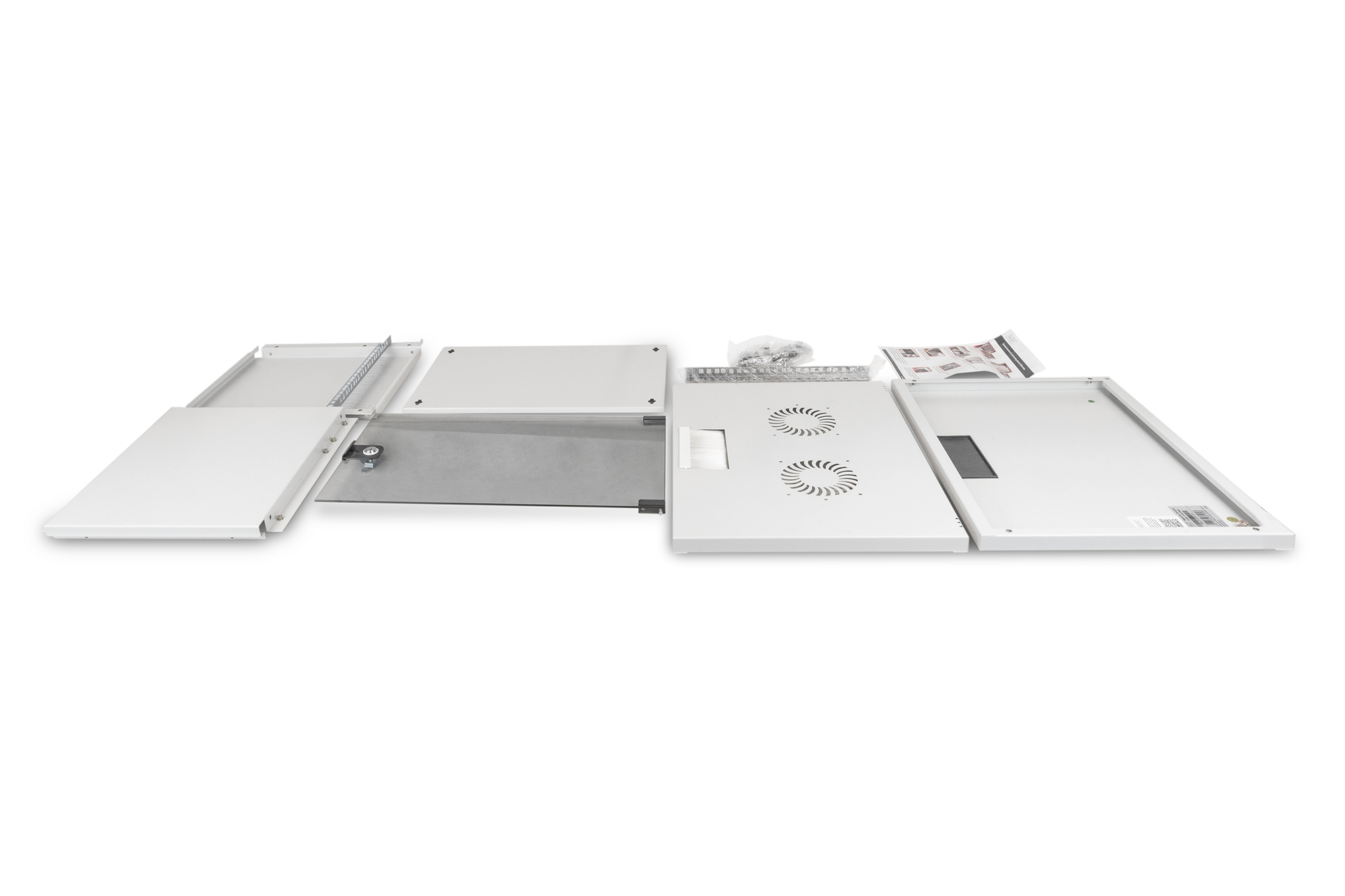DIGITUS SOHO 7U 19" wall-mount cabinet, 540 × 400 mm (W × D), grey — view 2
