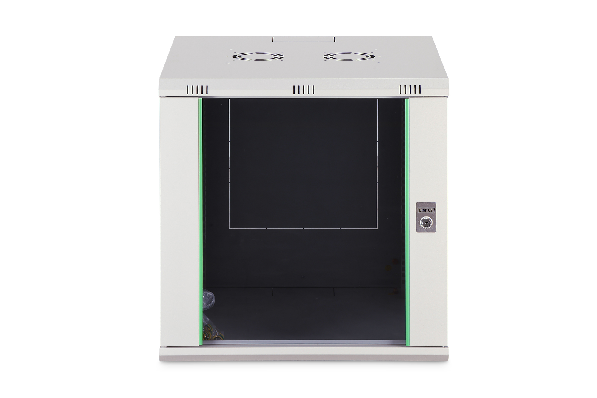 DIGITUS Dynamic Basic 12U 19" wall-mount cabinet, 600 × 600 mm (W × D), grey — view 3