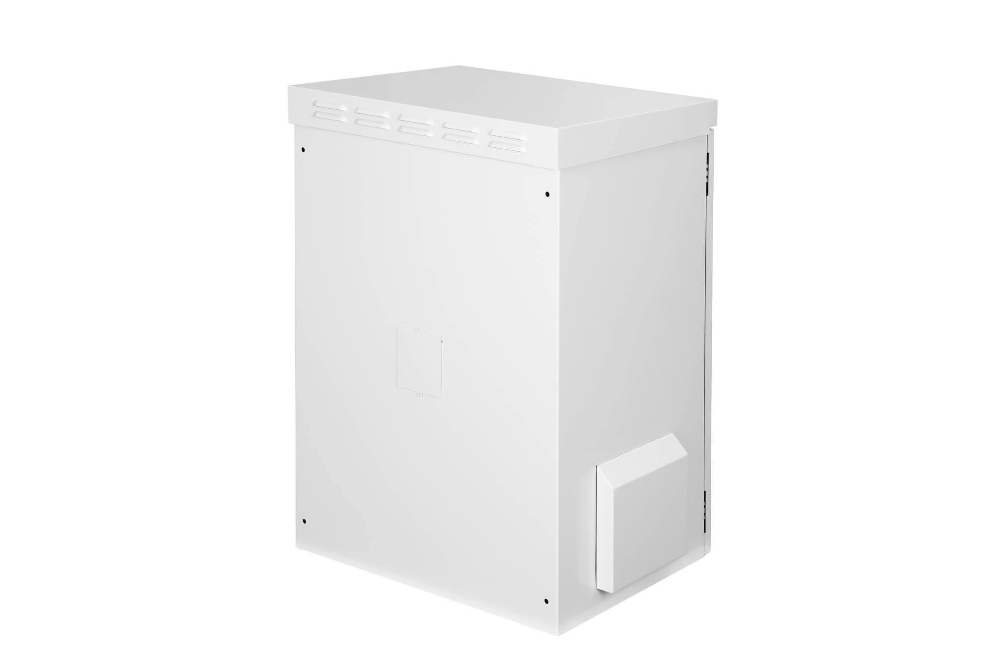 DIGITUS Outdoor IP55 16U 19" wall-mount cabinet, 600 × 450 mm (W × D), grey — view 3