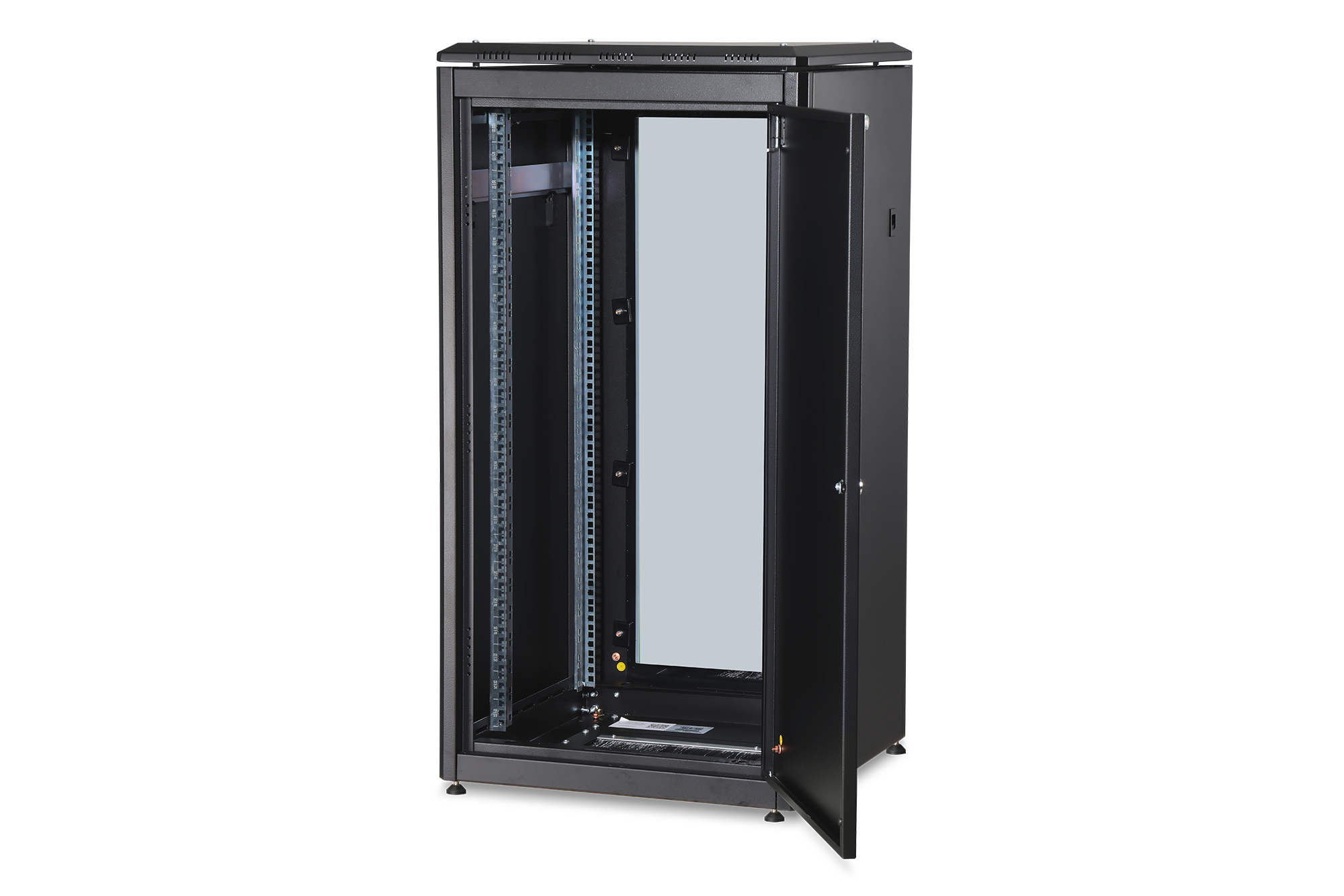 DIGITUS Unique 22U 19" network cabinet, 600 × 600 mm (W × D), black — view 3