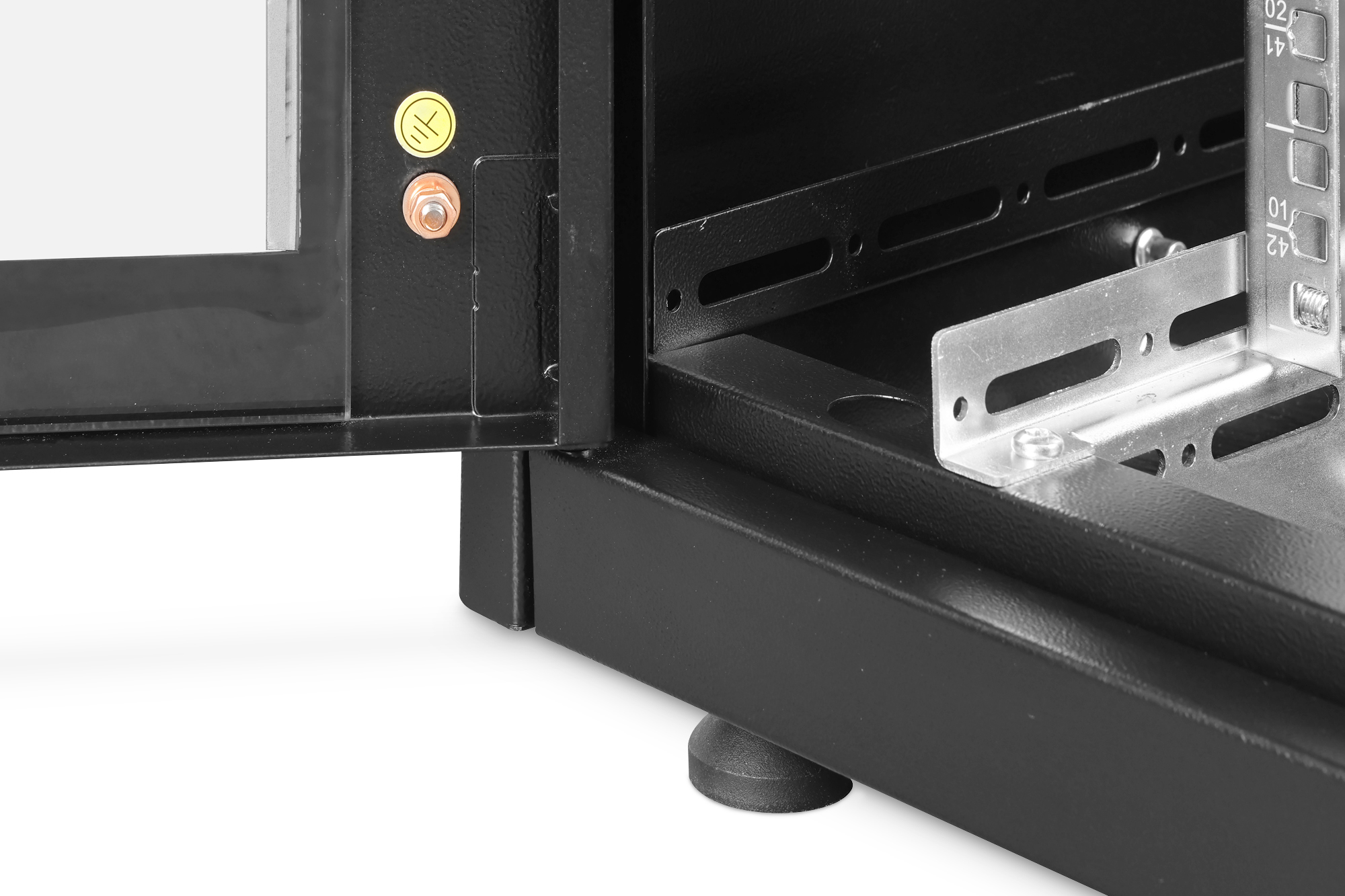 DIGITUS Unique Light 42U 19" network cabinet, 800 × 1000 mm (W × D), black — view 3
