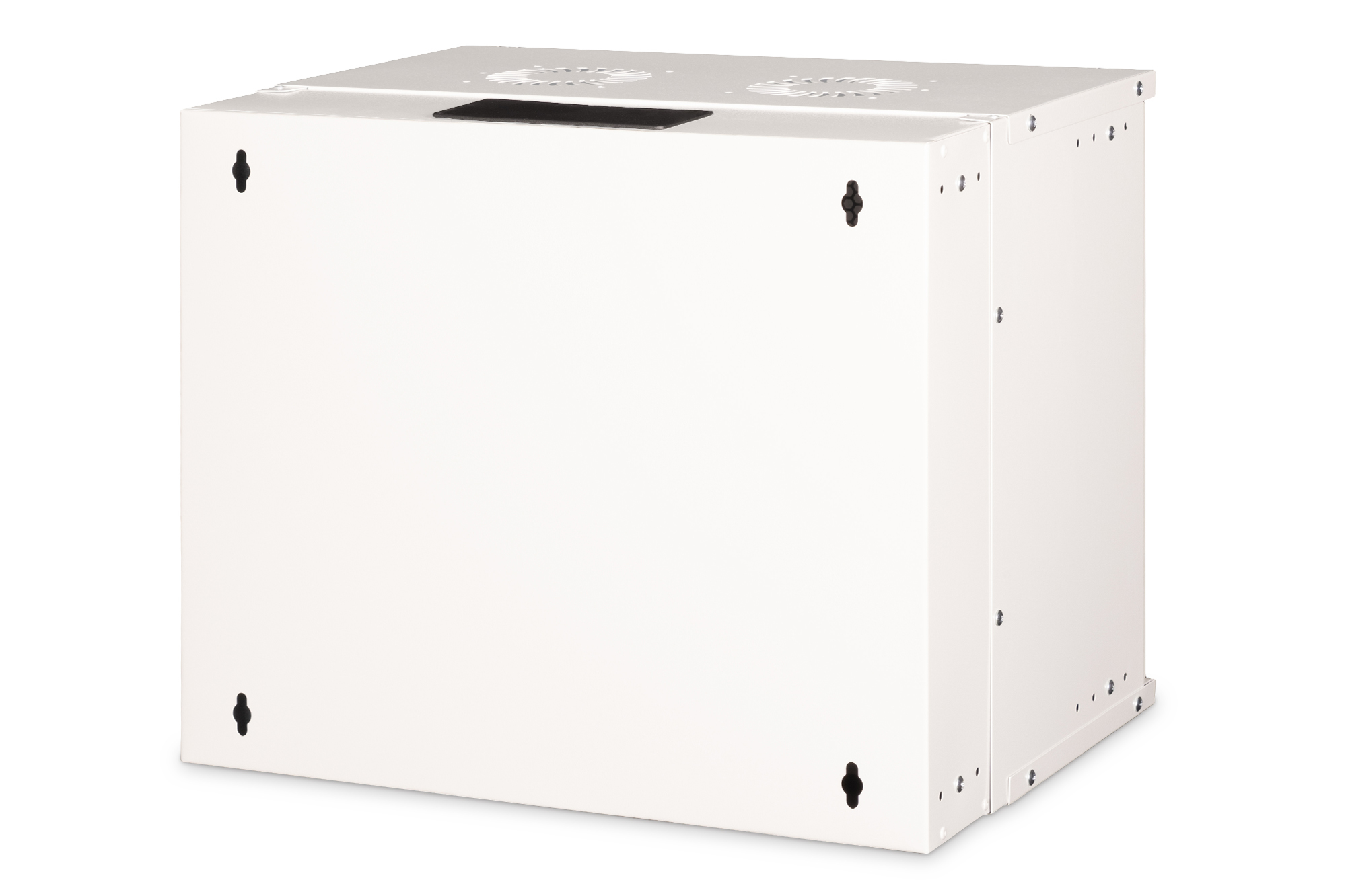 DIGITUS SOHO Pro 9U 19" wall-mount cabinet, 540 × 400 mm (W × D), grey, perforated door — view 2