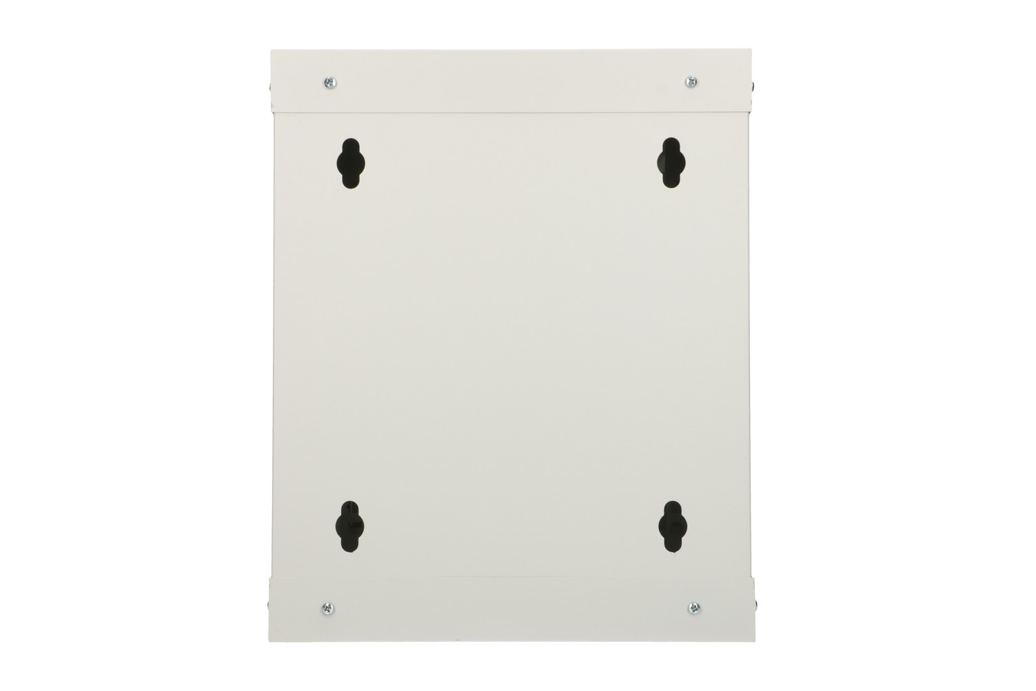 Extralink 6U 10-inch wall-mount rack cabinet, glass door, grey — view 3