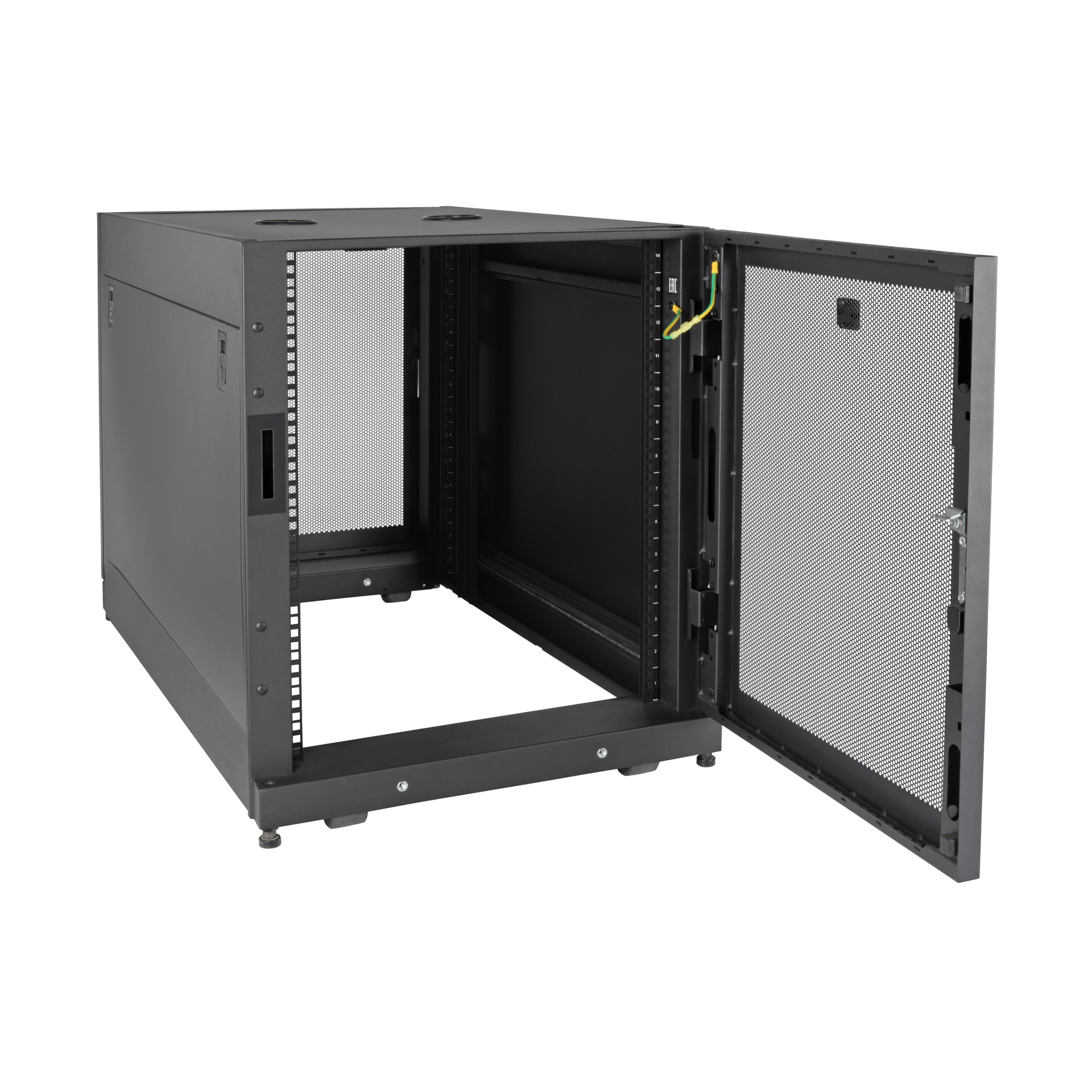 Eaton Tripp Lite Series 14U SmartRack Extra Deep Small Server Rack Enclosure, Doors & Side Panels Included, 600 mm × 1108 mm, black — view 2