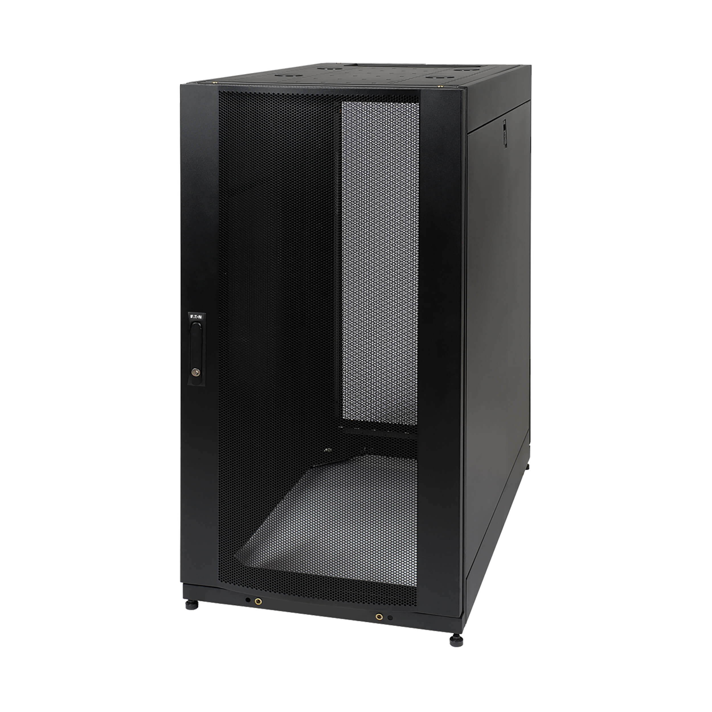 Eaton Tripp Lite Series 25U SmartRack Standard-Depth Half-Height Server Rack Enclosure, Doors and Side Panels, 600 mm × 1092 mm, black — view 2
