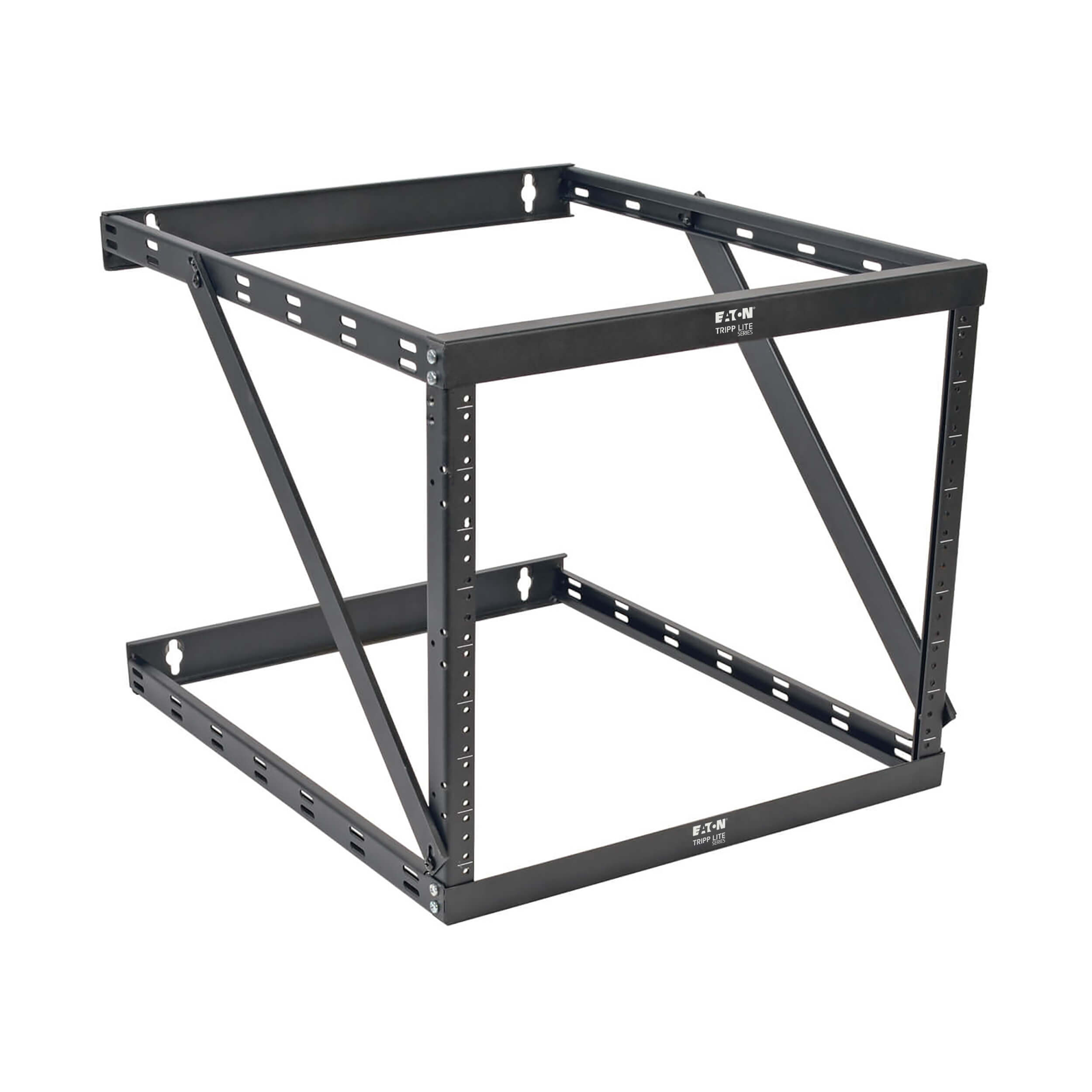 Eaton Tripp Lite Series 42U SmartRack 4-Post Mid-Depth Open Frame Rack, Expansion Version - no sides, doors or roof, 600 mm × 914 mm, black — view 2