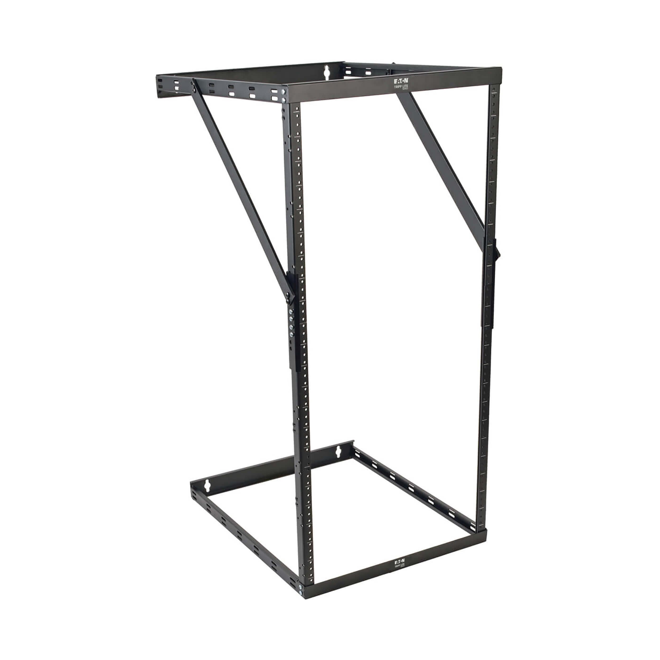 Eaton Tripp Lite Series 42U SmartRack 4-Post Mid-Depth Open Frame Rack, Expansion Version - no sides, doors or roof, 600 mm × 914 mm, black — view 3
