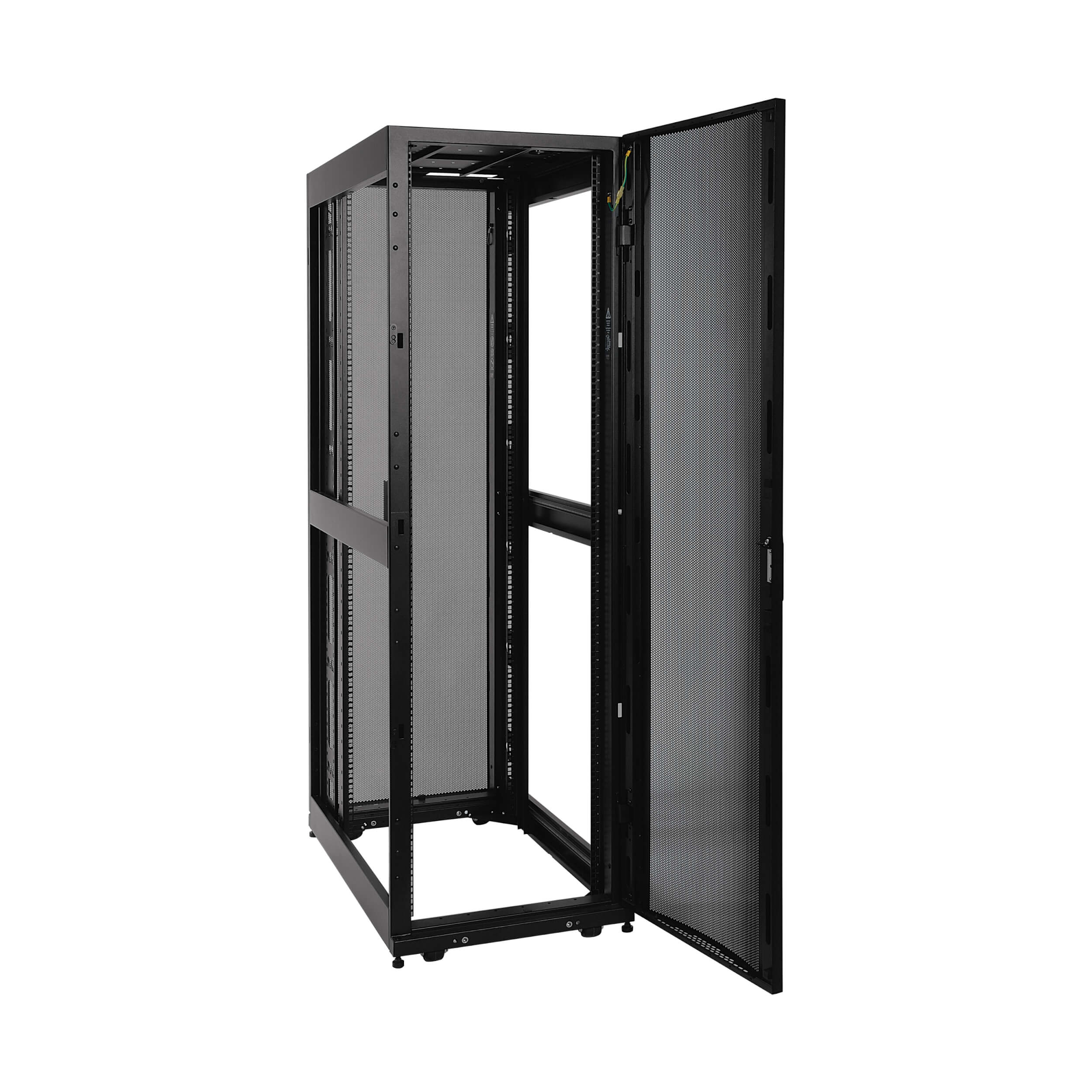 Eaton Tripp Lite Series SmartRack 42U Standard-Depth Rack Enclosure Cabinet with Doors and Side Panels, 600 mm × 1092 mm, black — view 2
