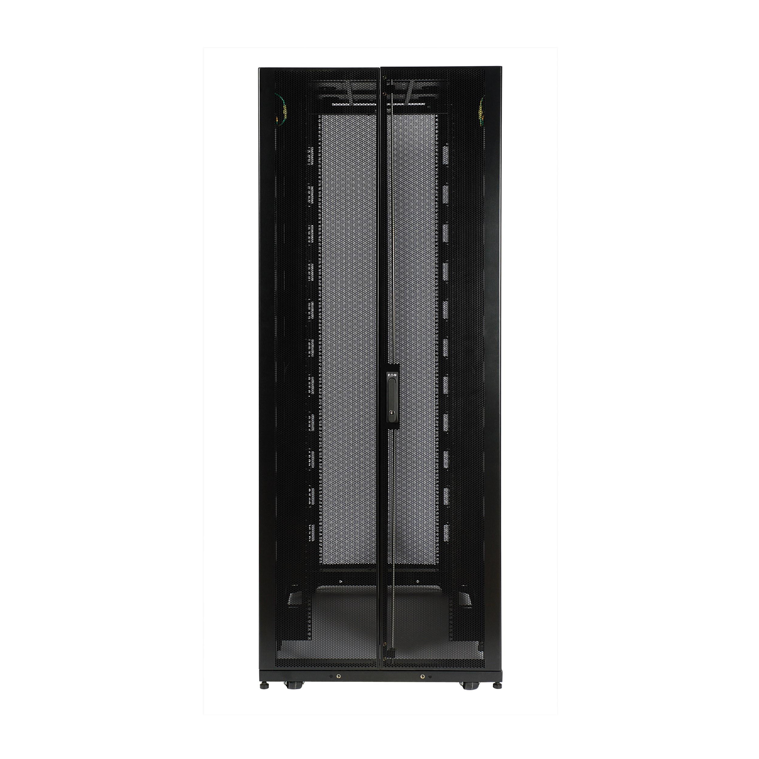 Eaton Tripp Lite Series 42U SmartRack Deep and Wide Rack Enclosure Cabinet with doors & side panels, 753 mm × 1232 mm, black — view 2