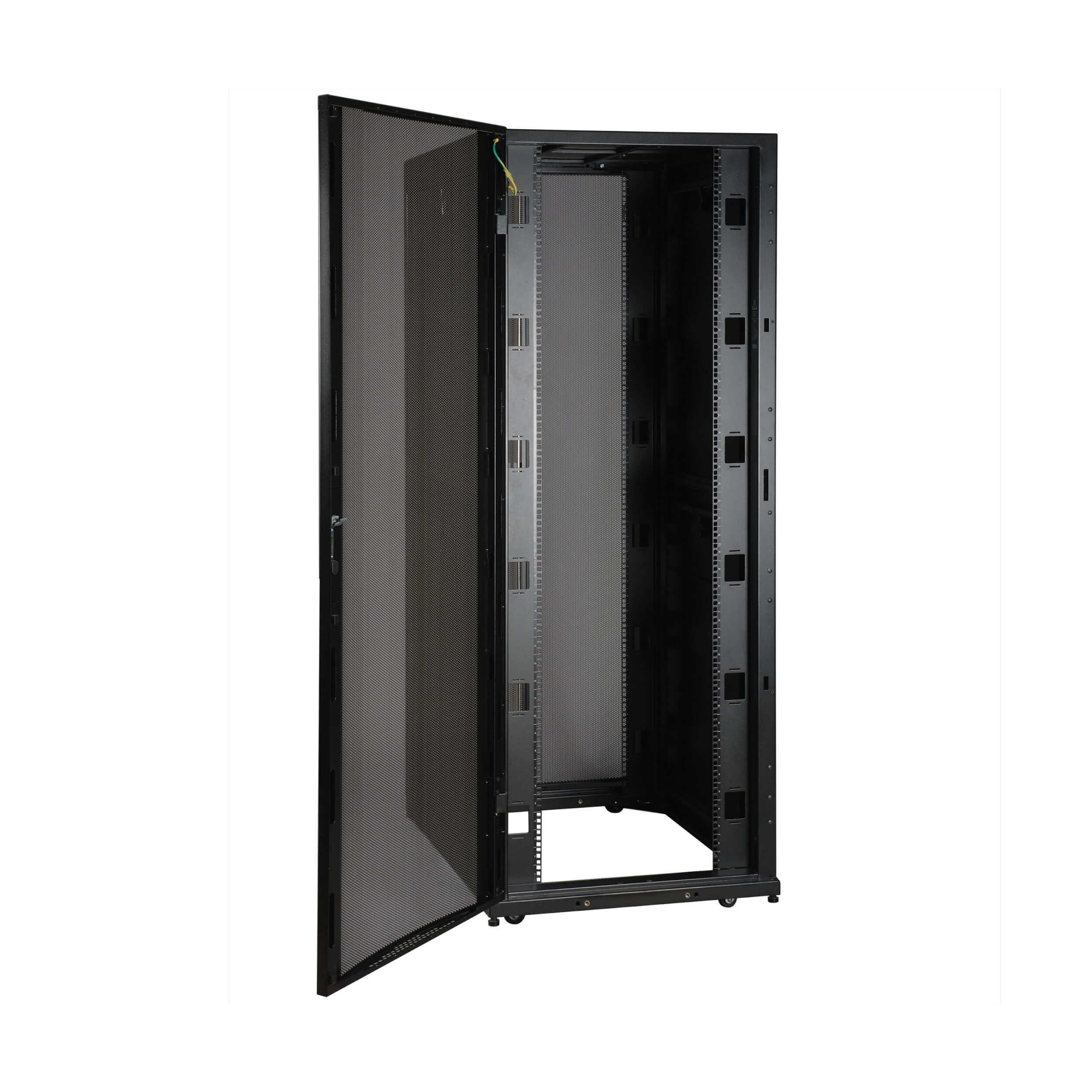 Eaton Tripp Lite Series SmartRack 42U Deep Extra-Wide Rack Enclosure Cabinet with Doors and Side Panels, 800 mm × 1201 mm, black — view 2