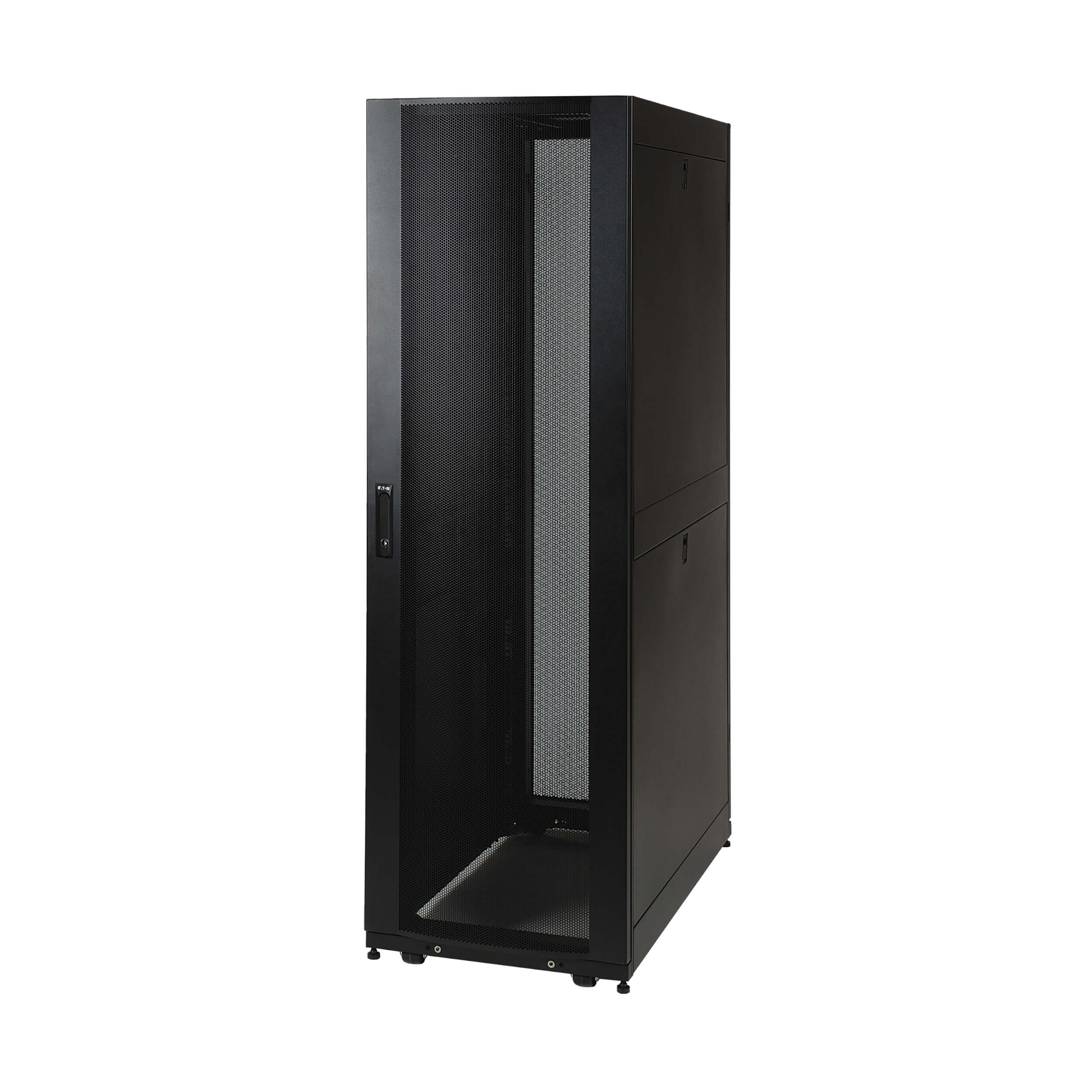 Eaton Tripp Lite Series 42U SmartRack Knock-Down Standard-Depth Rack Enclosure Cabinet Kit, 600 mm × 1092 mm, black — view 2
