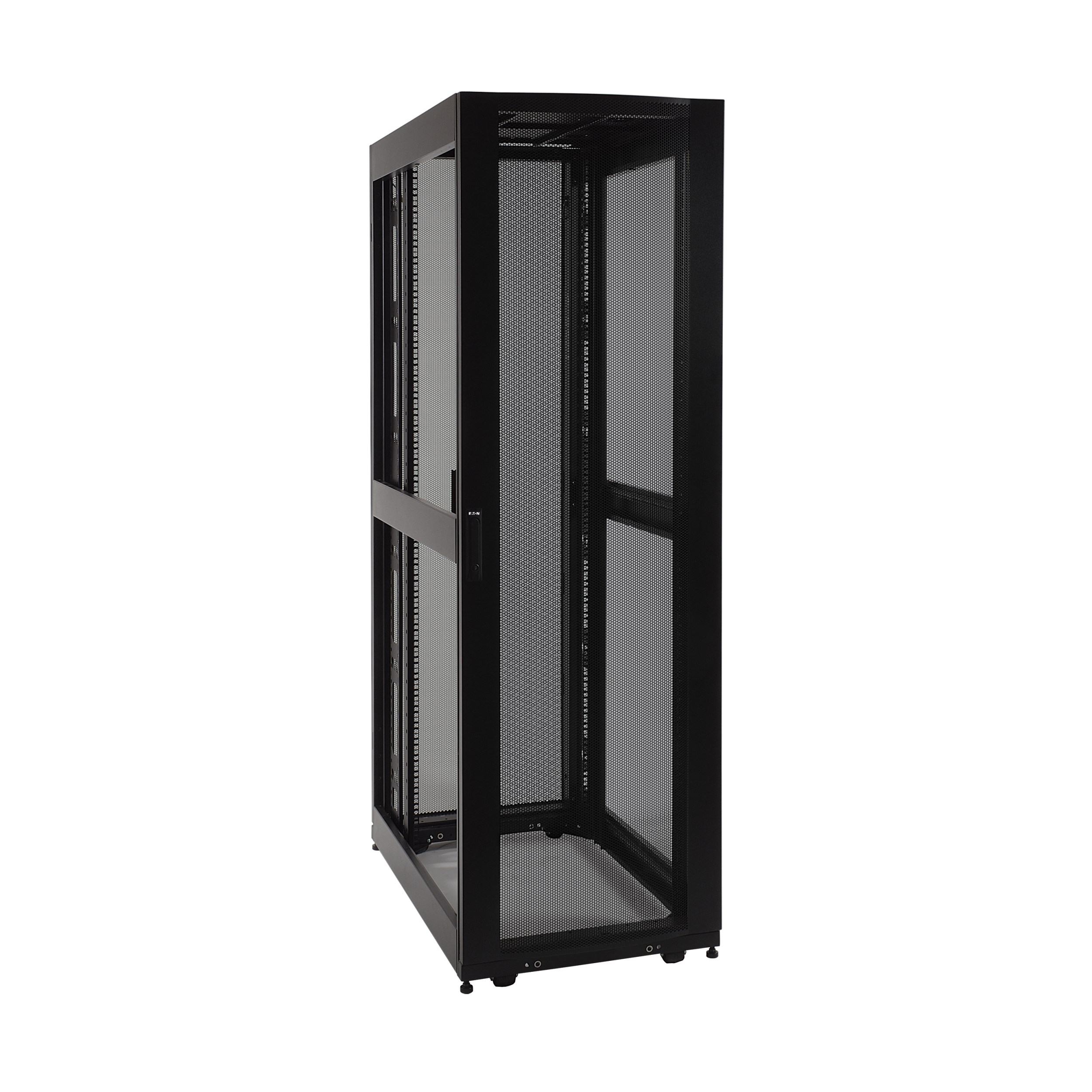 Eaton Tripp Lite Series 42U SmartRack Mid-Depth Rack Enclosure Cabinet with doors & side panels, 600 mm × 914 mm, black — view 3