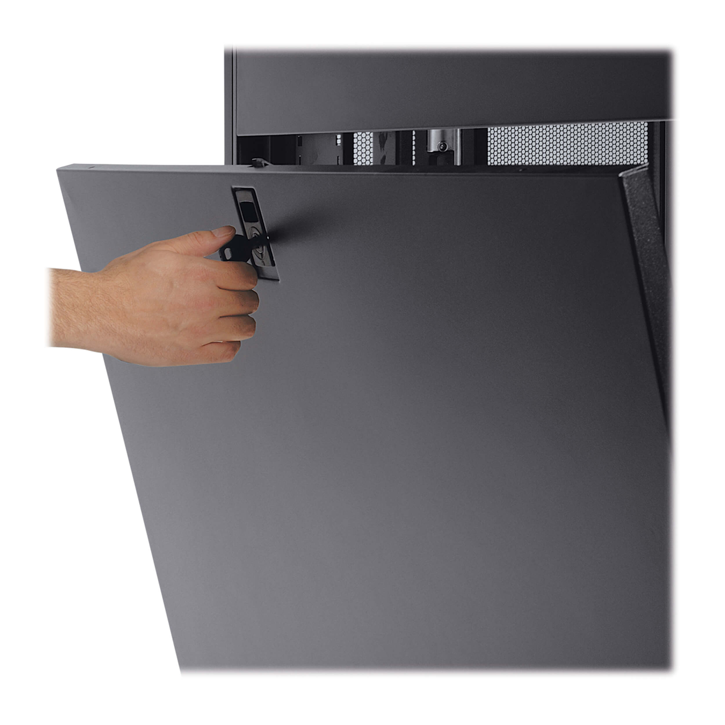 Eaton Tripp Lite Series SmartRack 48U Standard-Depth Extra-Wide Rack Enclosure Cabinet, Doors and Side Panels Included, 800 mm × 1092 mm, black — view 3