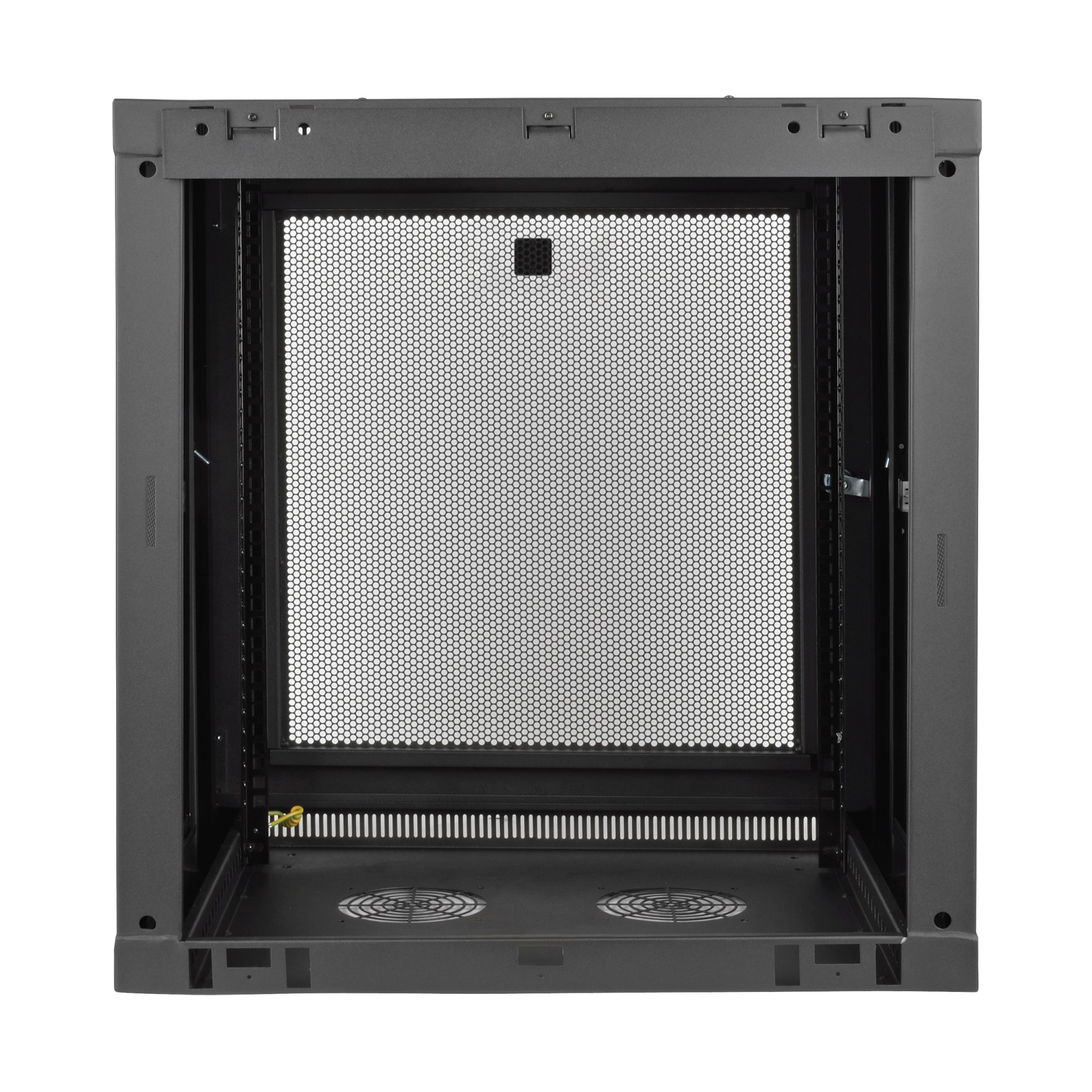 Eaton Tripp Lite Series SmartRack 12U Low-Profile Switch-Depth Wall-Mount Small Rack Enclosure, 600 mm × 449 mm, black — view 2