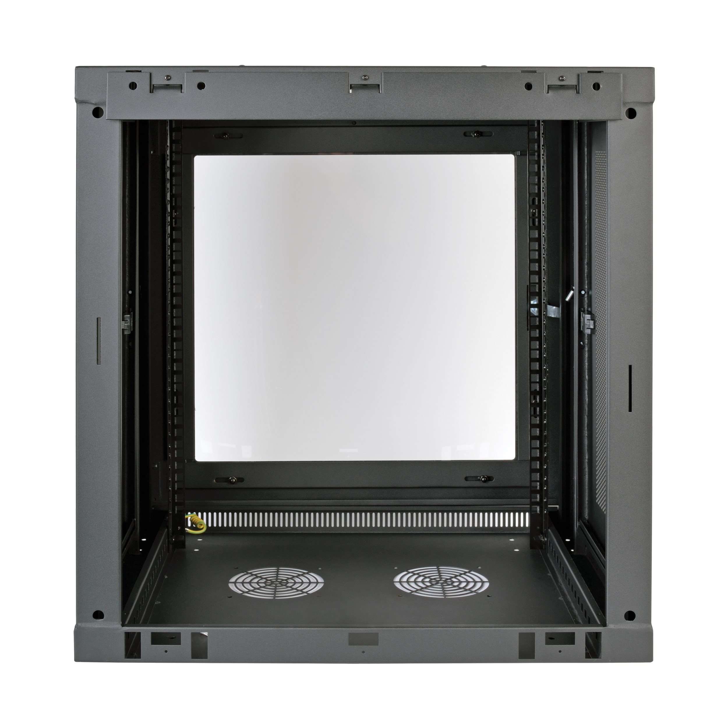 Eaton Tripp Lite Series SmartRack 12U Low-Profile Switch-Depth Wall-Mount Small Rack Enclosure, Clear Acrylic Window, 600 mm × 449 mm, black — view 3