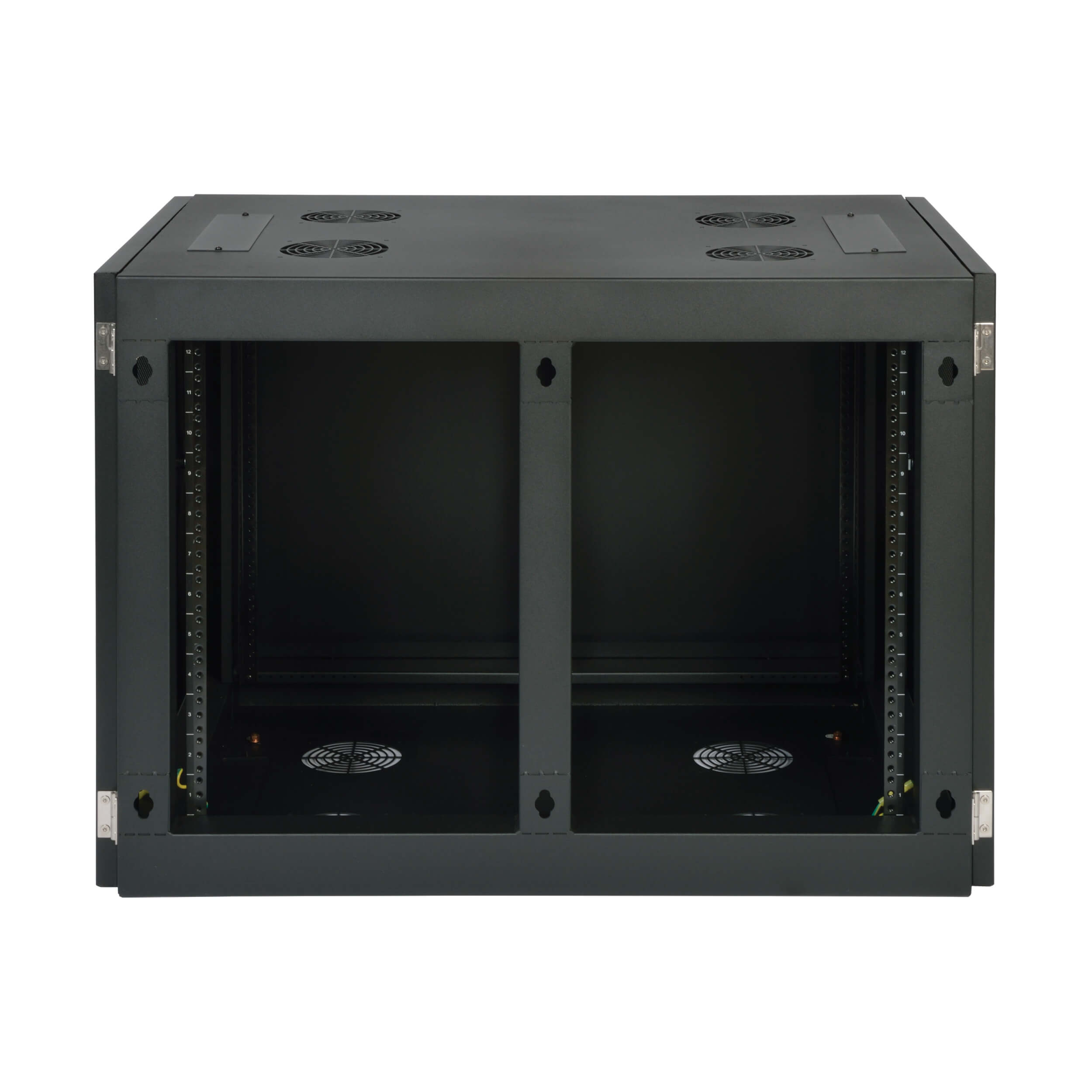 Eaton Tripp Lite Series SmartRack 12U Heavy-Duty Low-Profile Server-Depth Side-Mount Wall-Mount Small Rack Enclosure, 920 mm × 629 mm, black — view 3