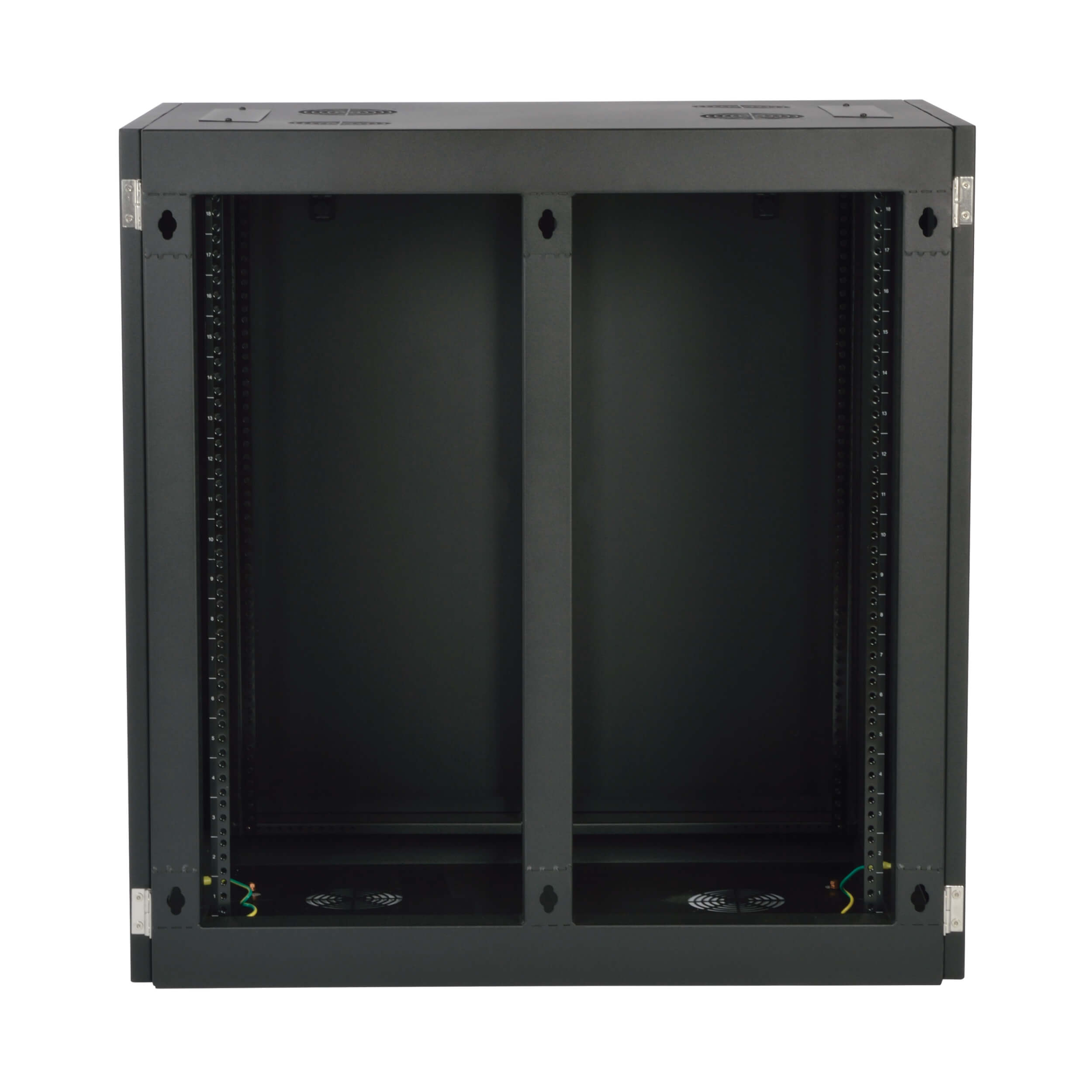 Eaton Tripp Lite Series SmartRack 18U Heavy-Duty Low-Profile Server-Depth Side-Mount Wall-Mount Rack Enclosure Cabinet, 920 mm × 629 mm, black — view 3