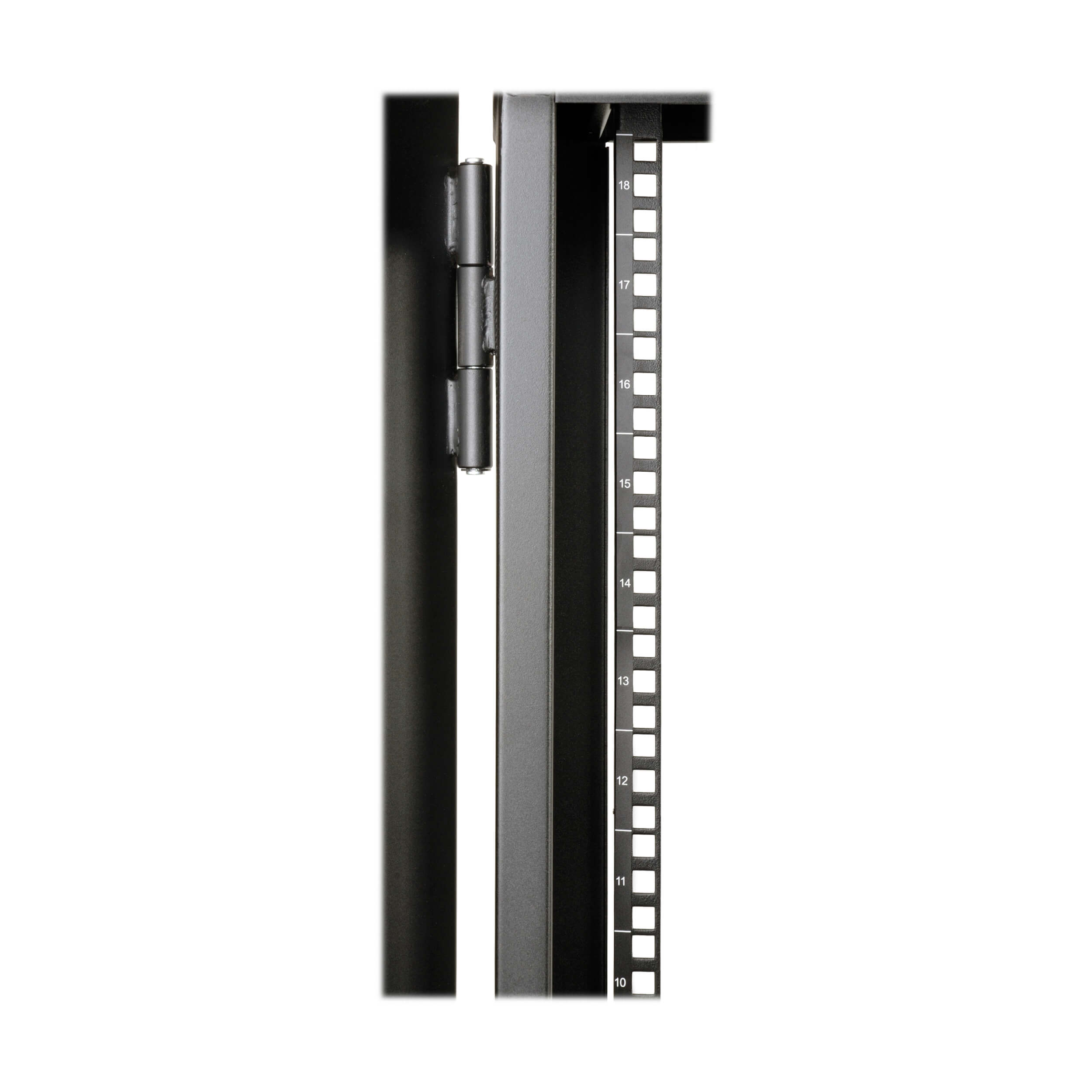 Eaton Tripp Lite Series SmartRack 18U Low-Profile Patch-Depth Wall-Mount Half-Height Rack Enclosure, Hinged Back, 599 mm × 330 mm, black — view 3