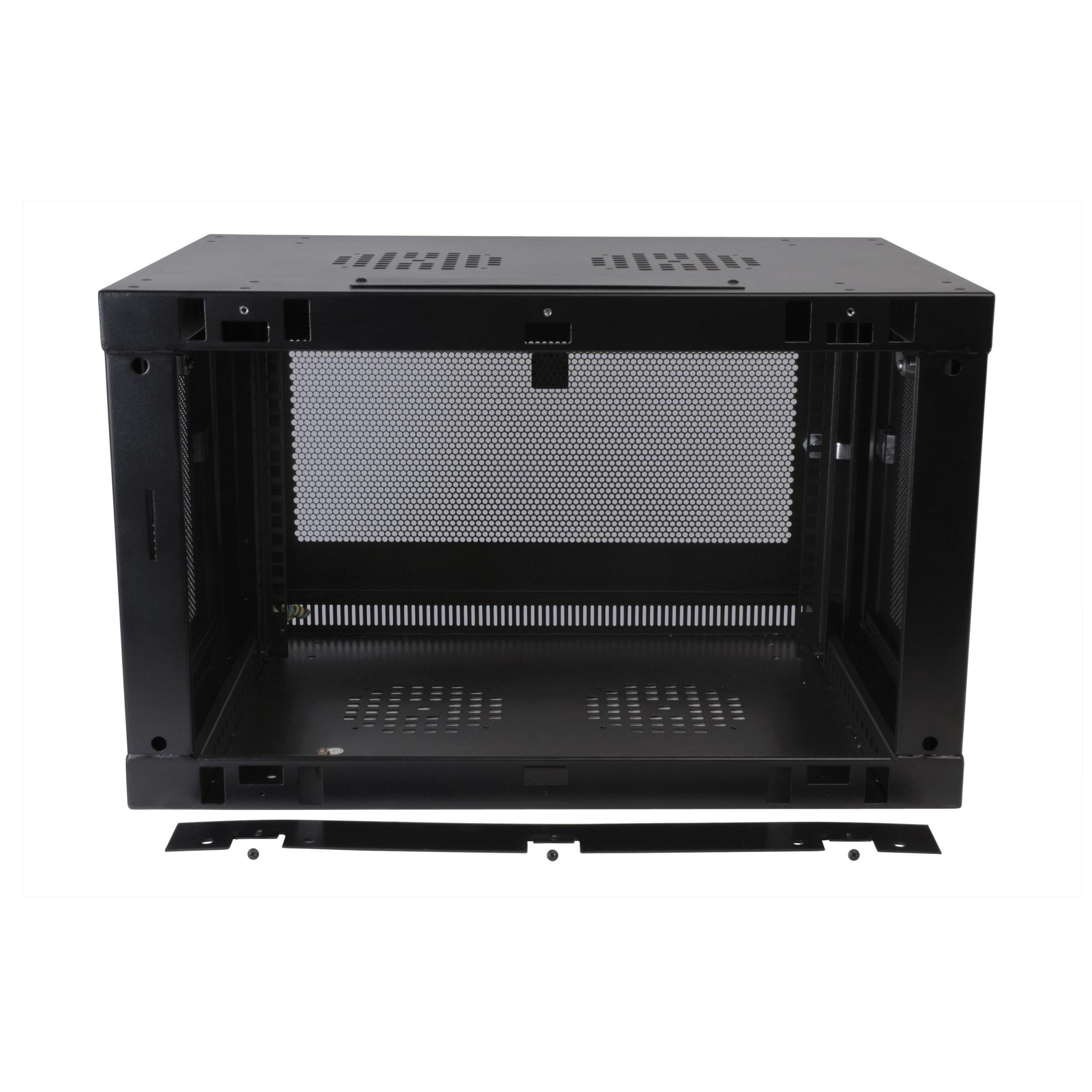 Eaton Tripp Lite Series SmartRack 6U Low-Profile Switch-Depth-Plus Wall-Mount Mini Rack Enclosure, 600 mm × 551 mm, black — view 3