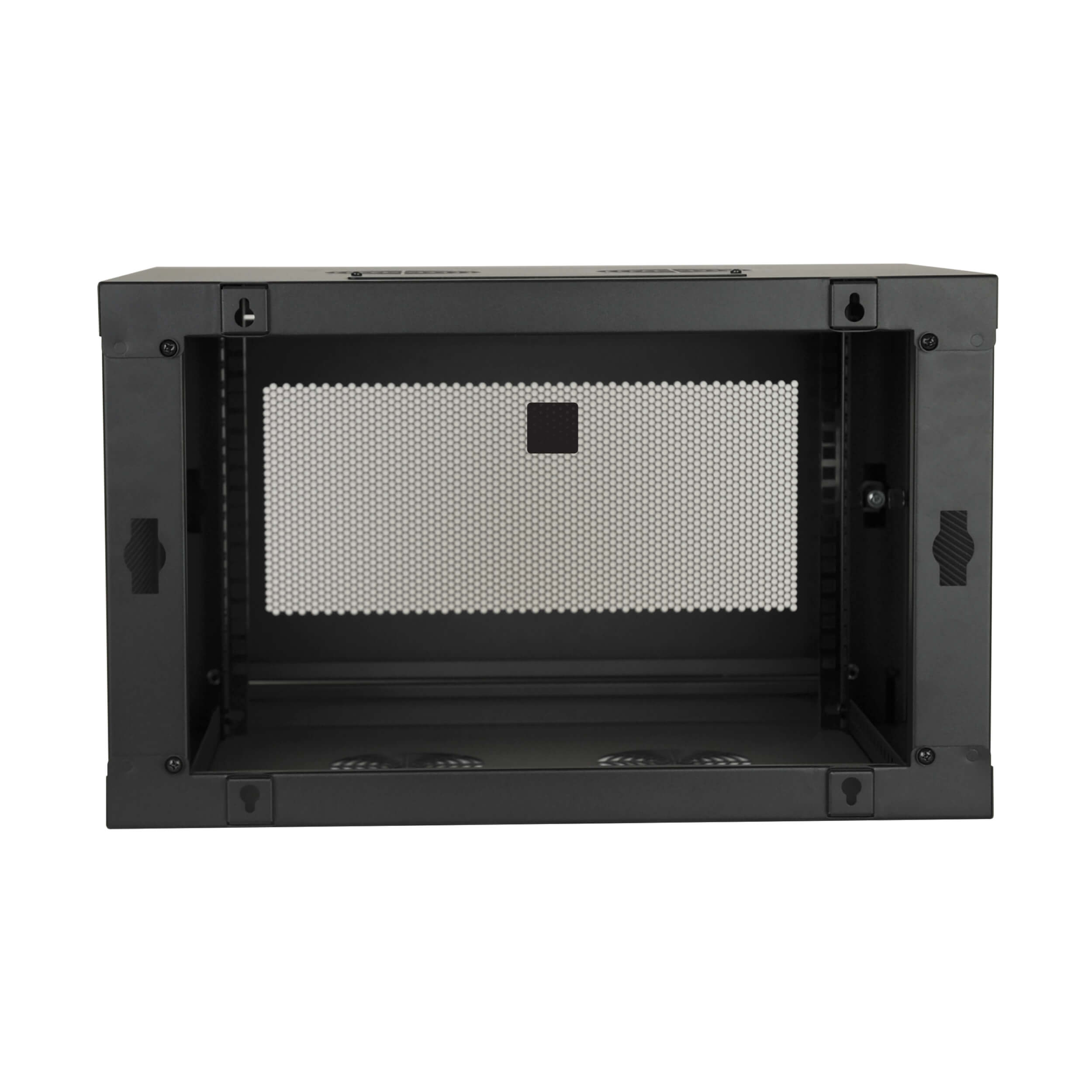 Eaton Tripp Lite Series SmartRack 6U Low-Profile Switch-Depth Knock-Down Wall-Mount Mini Rack Enclosure, 600 mm × 446 mm, black — view 2