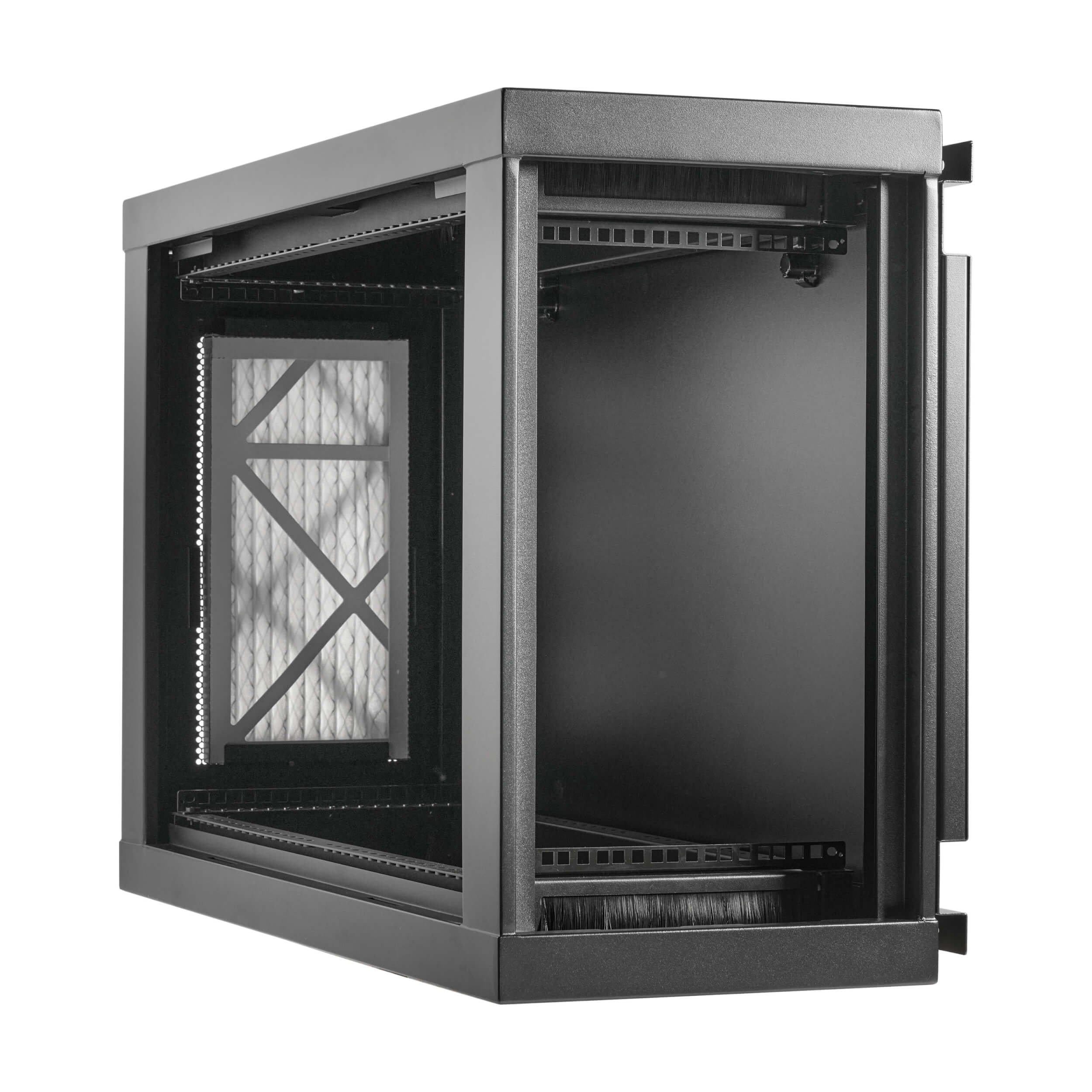 Eaton Tripp Lite Series SmartRack 6U Low-Profile Side-Mount Wall-Mount Mini Rack Enclosure, Black, 992 mm × 353 mm, black — view 3