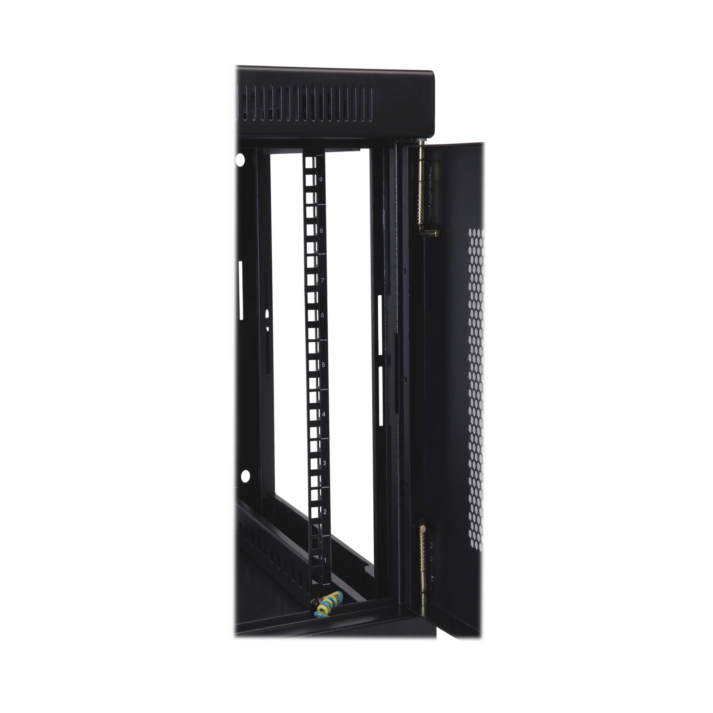 Eaton Tripp Lite Series SmartRack 9U Low-Profile Switch-Depth Wall-Mount Mini Rack Enclosure, 600 mm × 452 mm, black — view 3