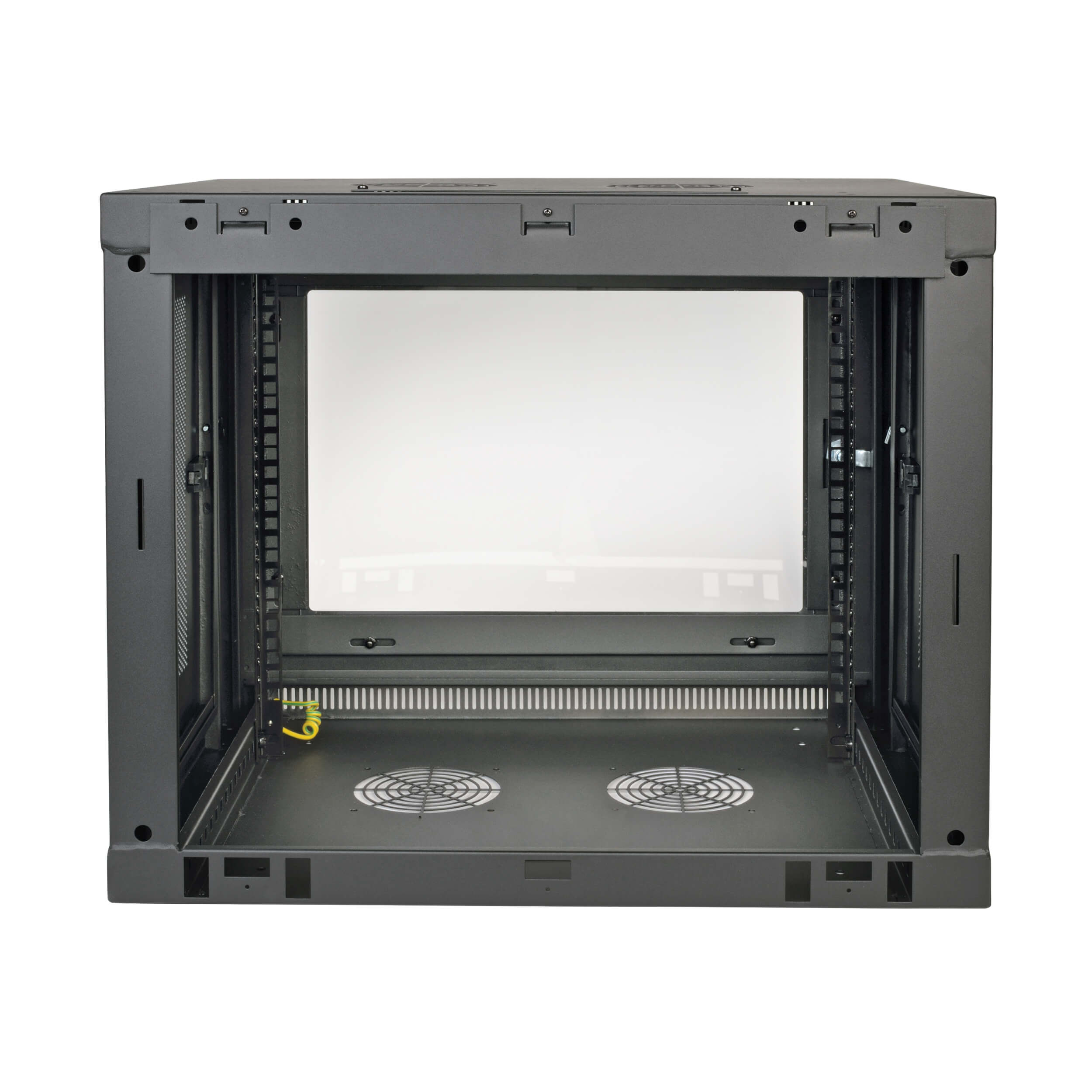 Eaton Tripp Lite Series SmartRack 9U Low-Profile Switch-Depth Wall-Mount Mini Rack Enclosure, Clear Acrylic Window, 600 mm × 450 mm, black — view 3