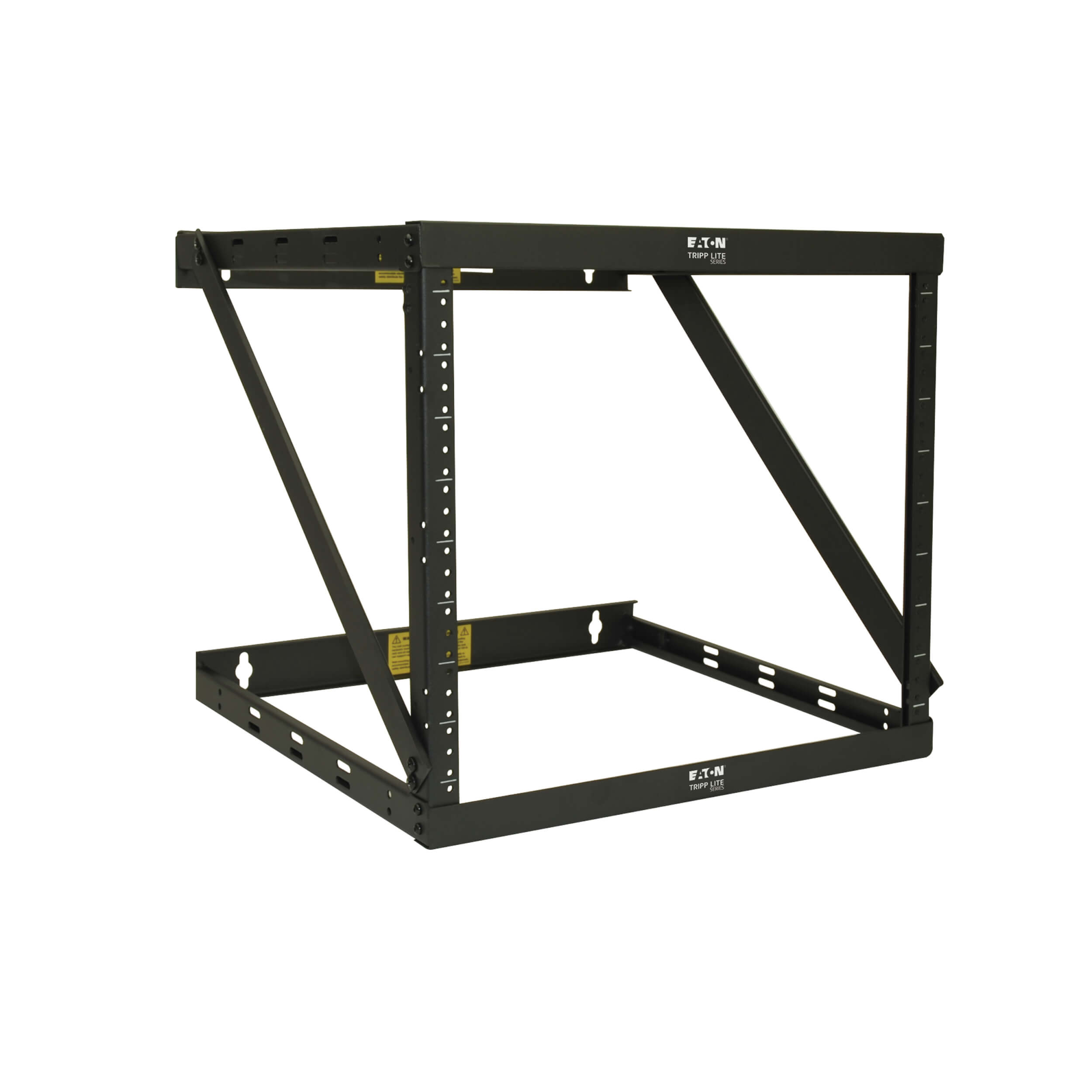 Eaton Tripp Lite Series SmartRack 8U/12U/22U Expandable Very Low-Profile Patch-Depth Wall-Mount 2-Post Open-Frame Rack, 511 mm × 305 mm, black — view 2