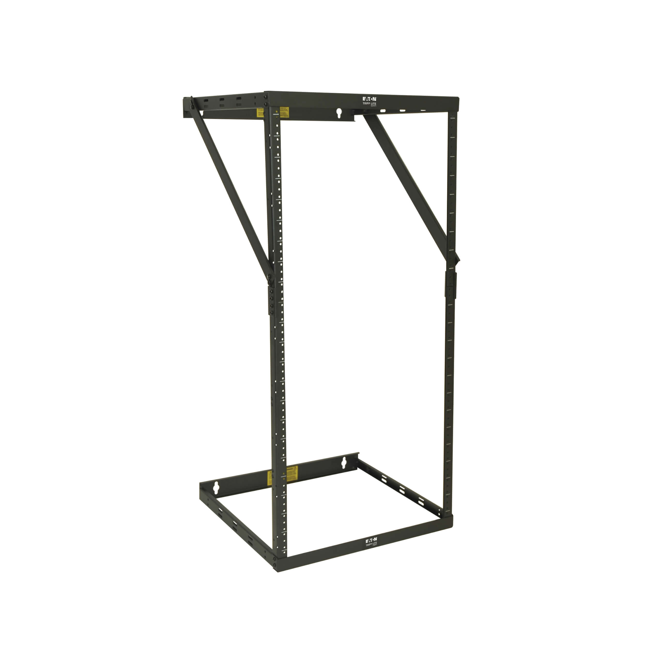Eaton Tripp Lite Series SmartRack 8U/12U/22U Expandable Very Low-Profile Patch-Depth Wall-Mount 2-Post Open-Frame Rack, 511 mm × 305 mm, black — view 3