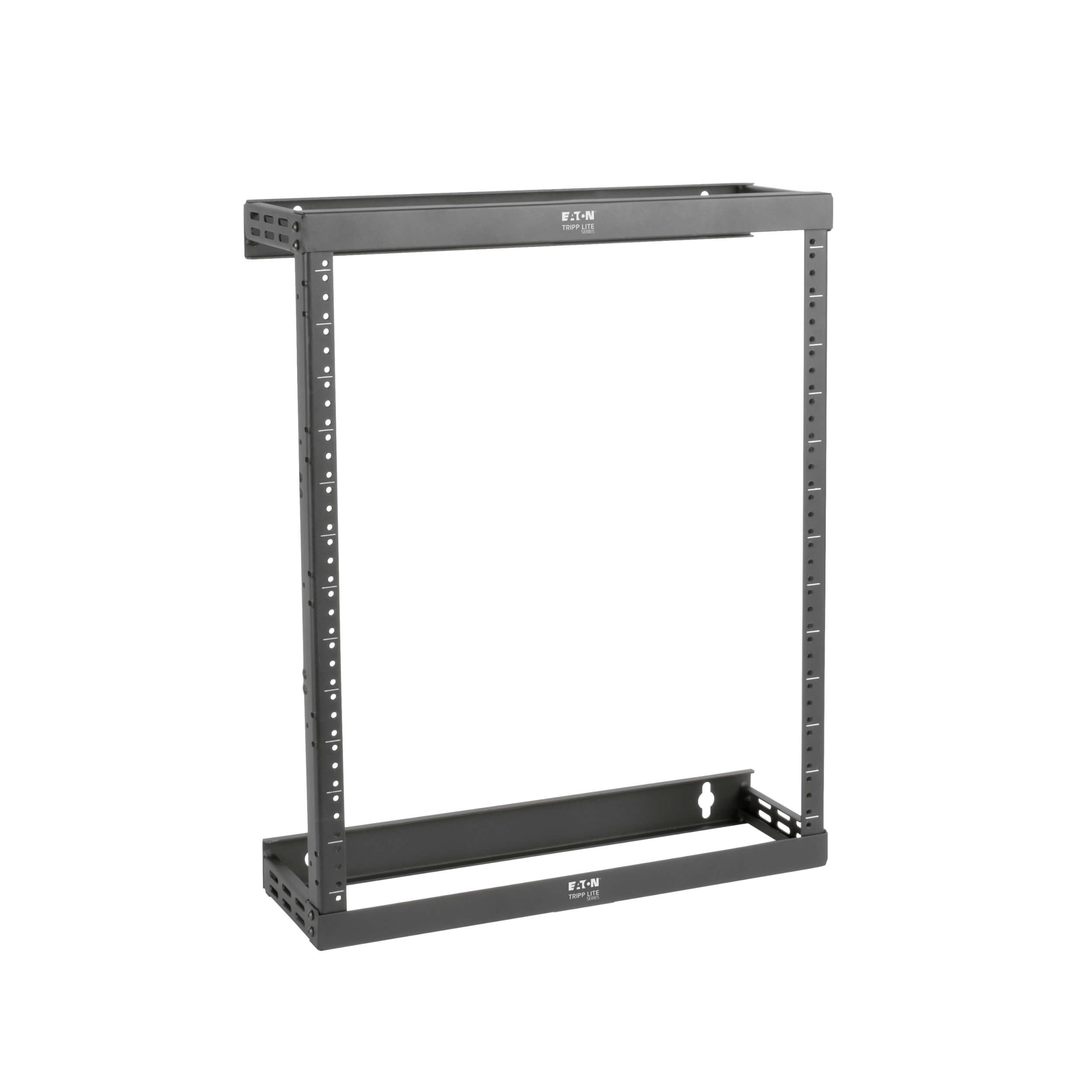 Eaton Tripp Lite Series SmartRack 8U/12U/22U Expandable Ultra Low-Profile Patch-Depth Wall-Mount 2-Post Open Frame Rack, 511 mm × 452 mm, black — view 2