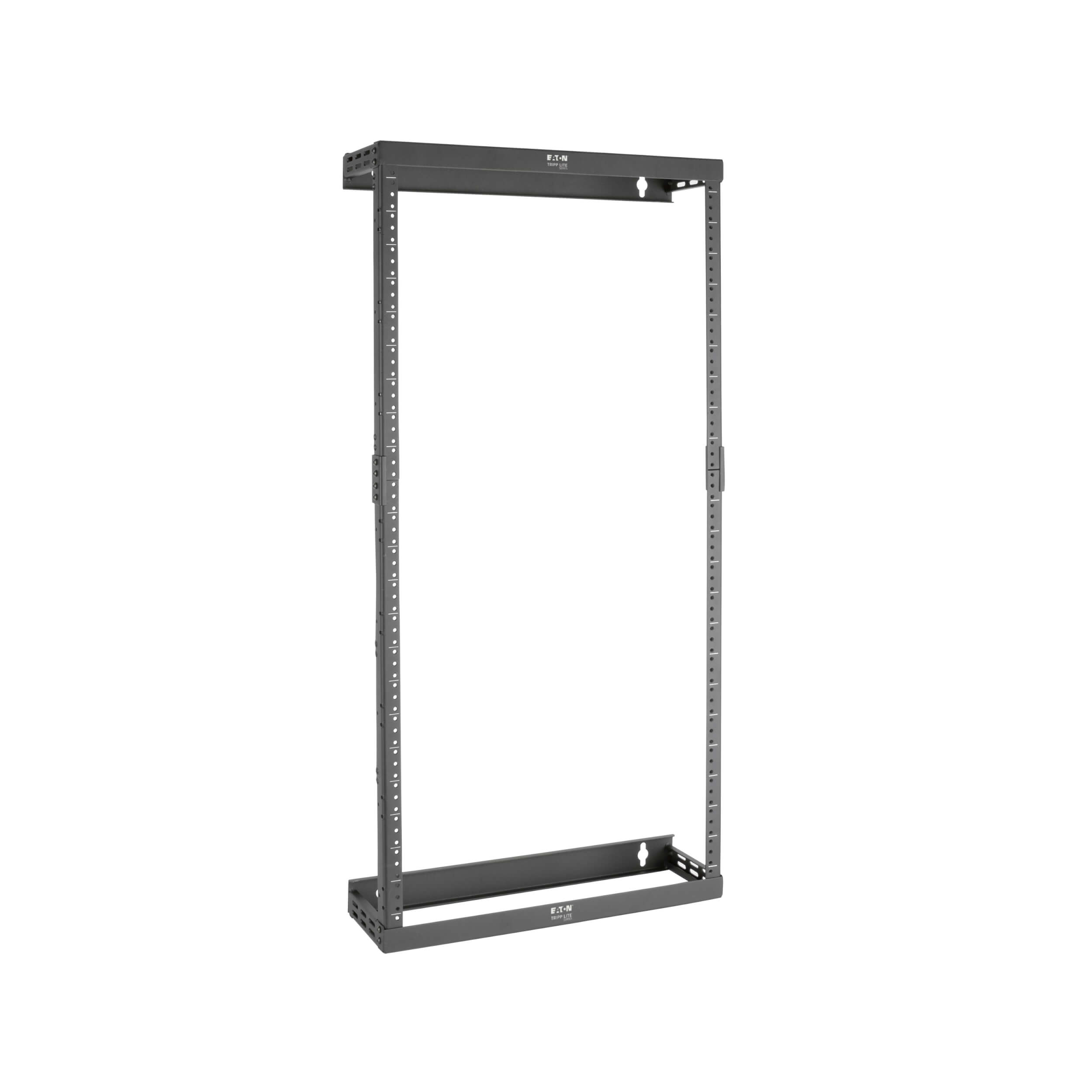 Eaton Tripp Lite Series SmartRack 8U/12U/22U Expandable Ultra Low-Profile Patch-Depth Wall-Mount 2-Post Open Frame Rack, 511 mm × 452 mm, black — view 3