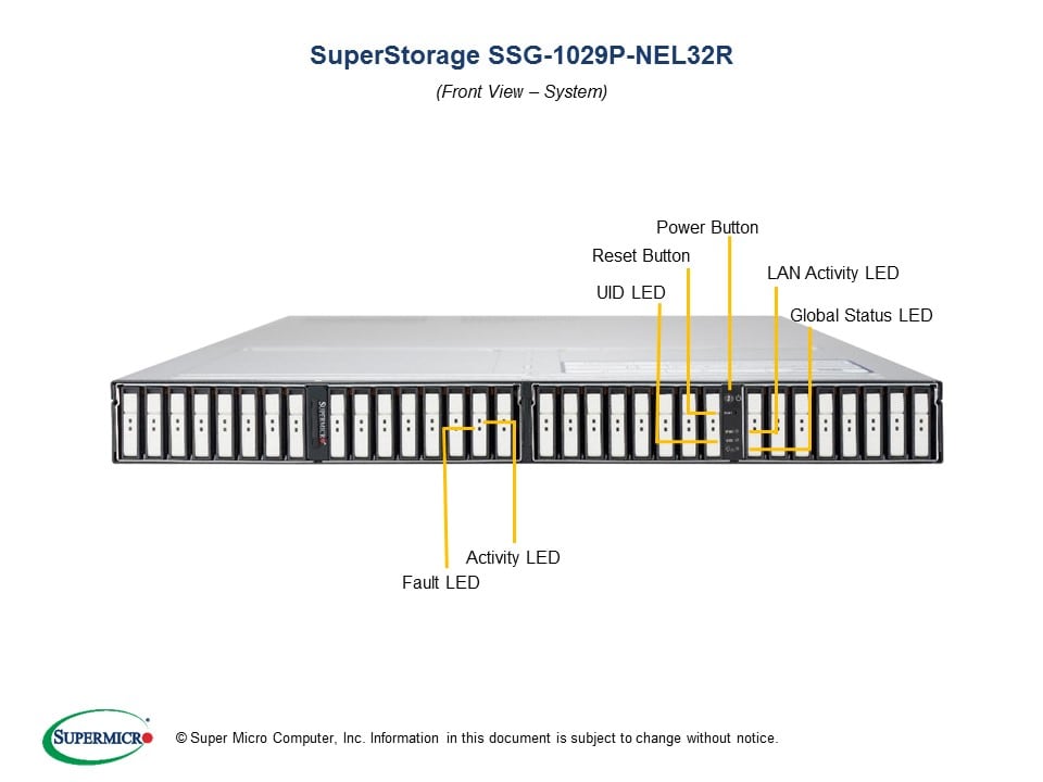 Supermicro SSG-1029P-NEL32R — angle view
