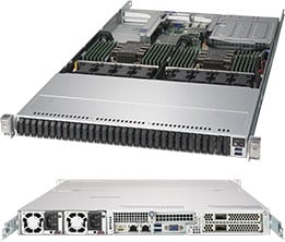 Supermicro SSG-1029P-NES32R — top view