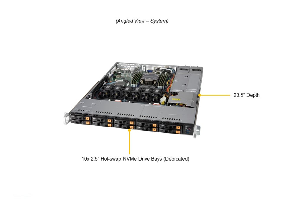 Supermicro SSG-110P-NTR10 — angle view