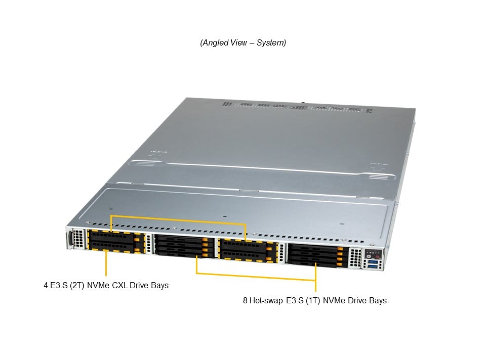 Supermicro SSG-121E-NE3X12R — angle view