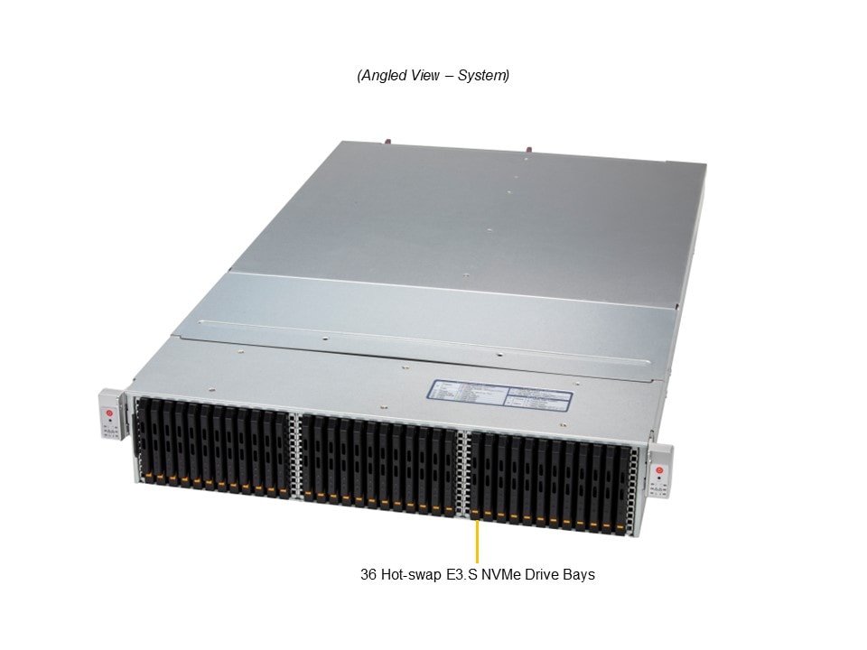 Supermicro SSG-229J-5BE36JBF — angle view