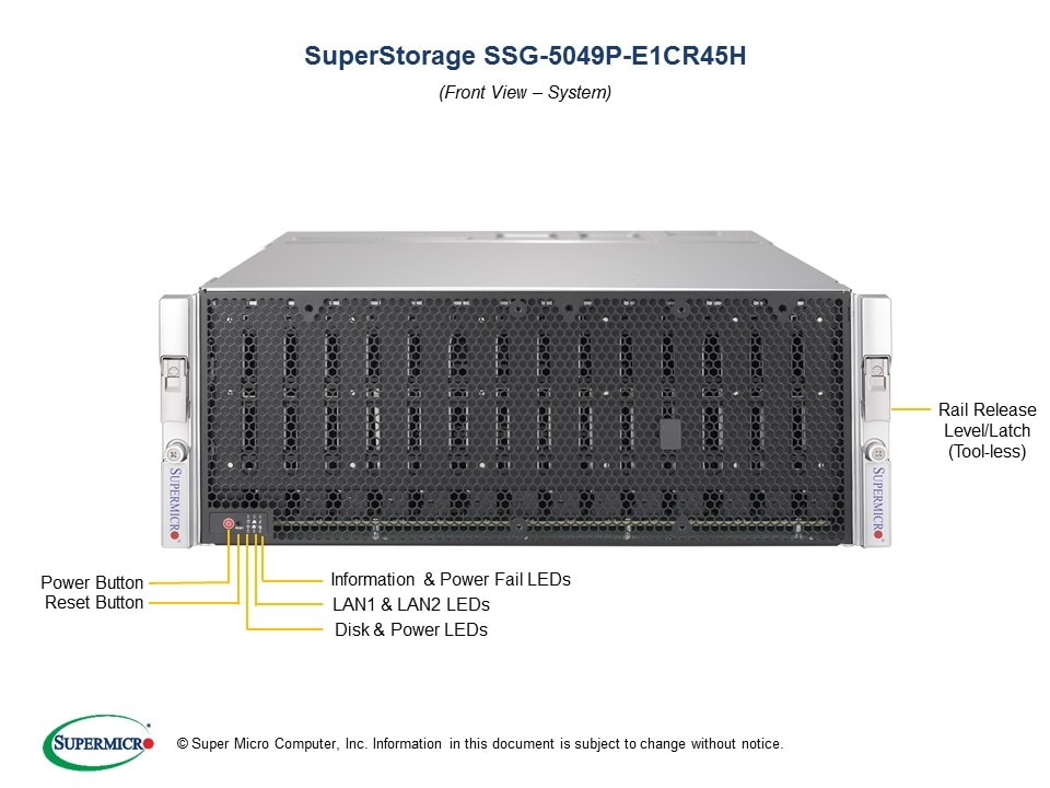Supermicro SSG-5049P-E1CR45H — angle view