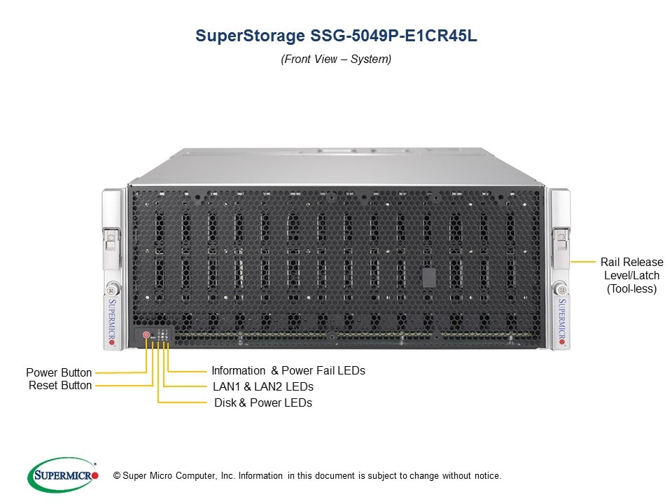 Supermicro SSG-5049P-E1CR45L — angle view