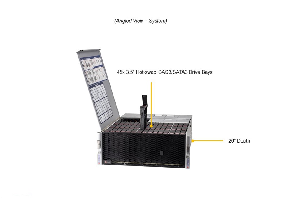 Supermicro SSG-540P-E1CTR45H — angle view