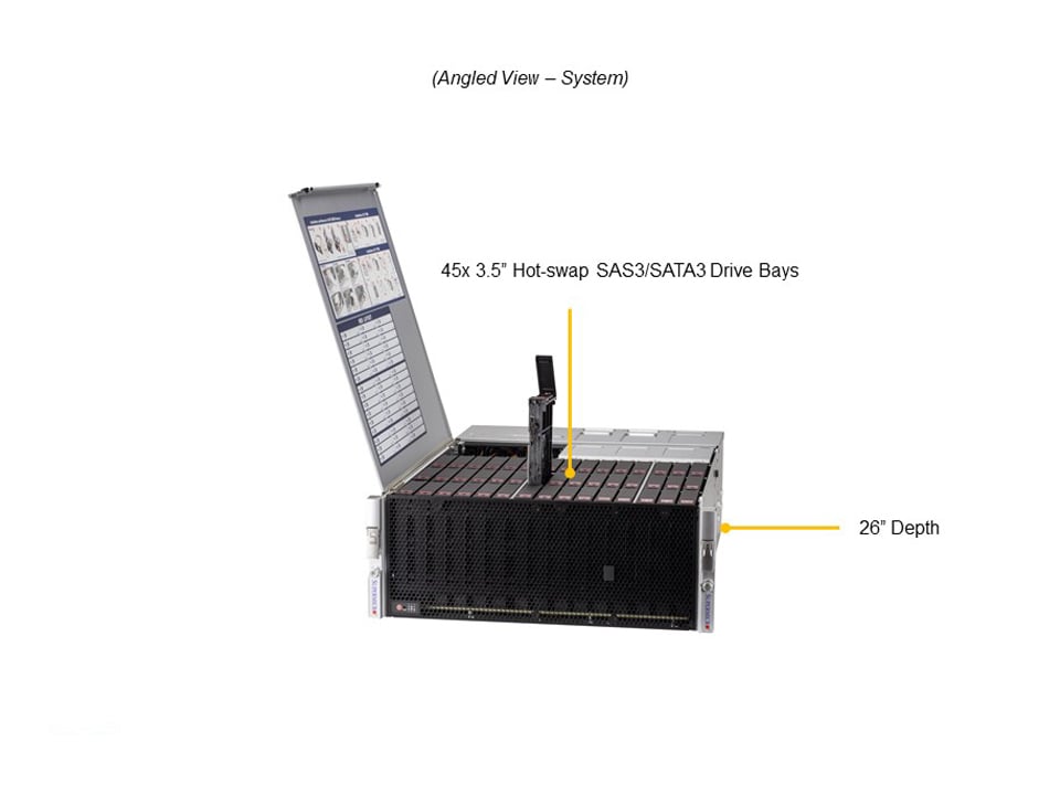 Supermicro SSG-540P-E1CTR45L — angle view