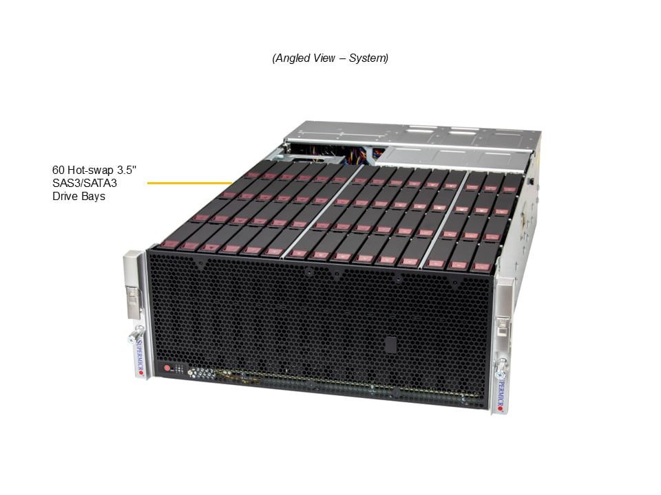 Supermicro SSG-542B-CE1CR60L — angle view