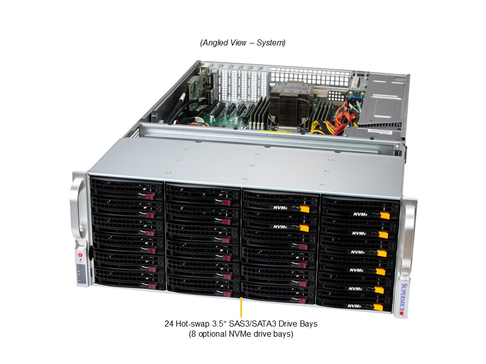 Supermicro SSG-542B-E1CR36L — angle view
