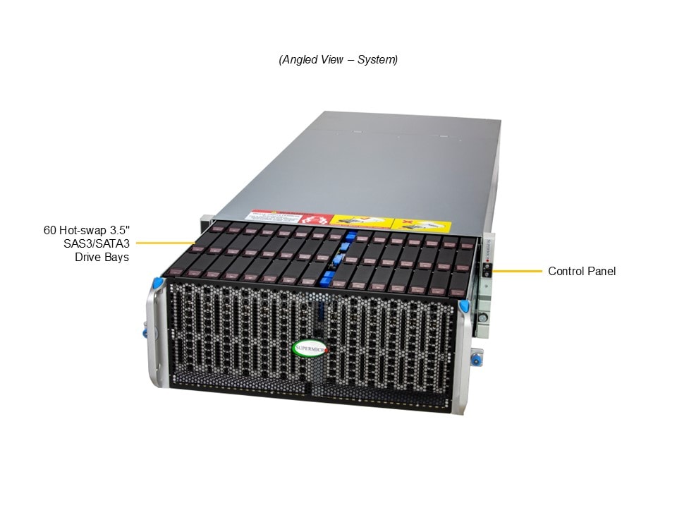 Supermicro SSG-542B-E1CR60 — angle view