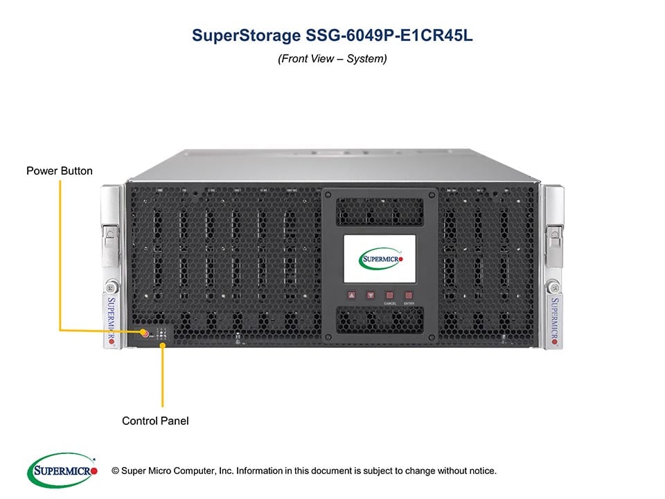 Supermicro SSG-6049P-E1CR45L — angle view