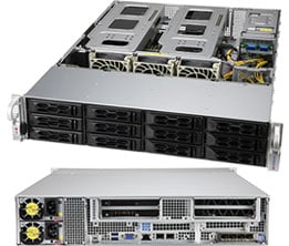 Supermicro SSG-6129P-ACR12N4G — top view