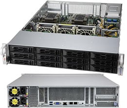 Supermicro SSG-6129P-ACR12N4L — top view