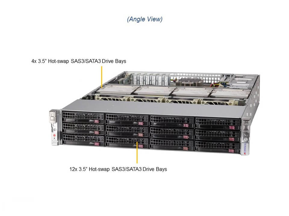 Supermicro SSG-620P-ACR16L — angle view